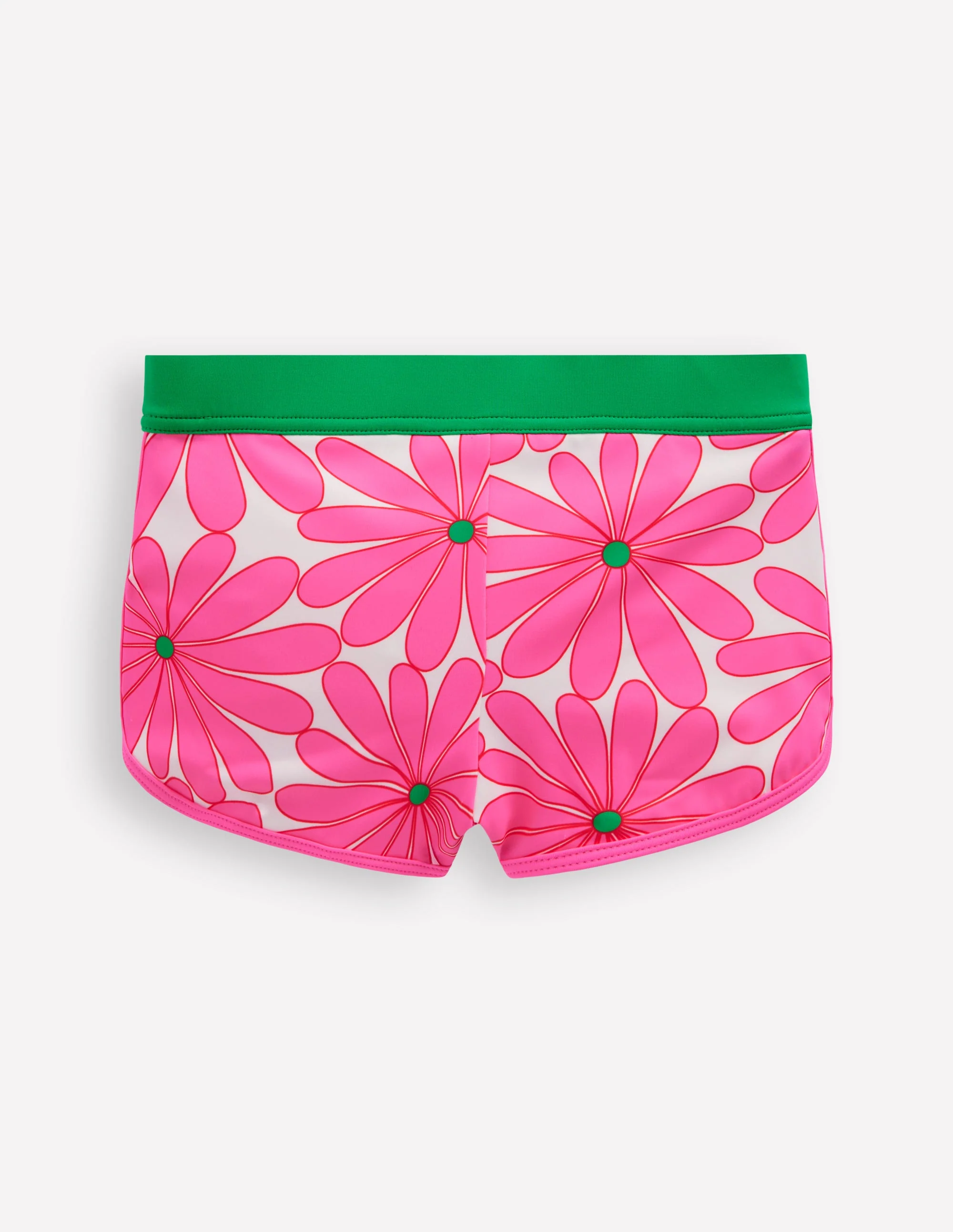 Patterned Swim Shorts-Festival Pink Daisy - Image 2
