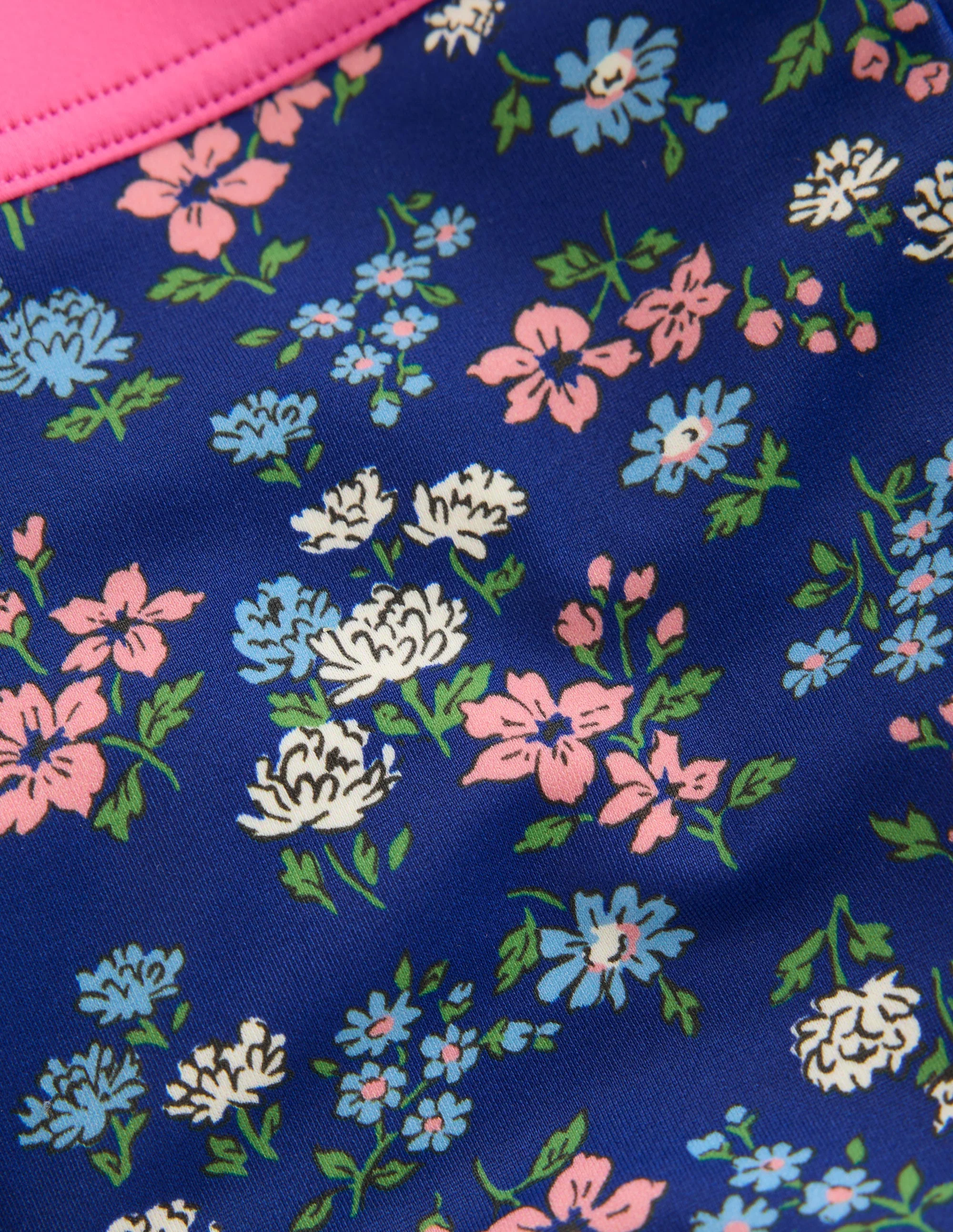 Patterned Swim Shorts-Sapphire Blue Meadow Floral - Image 3