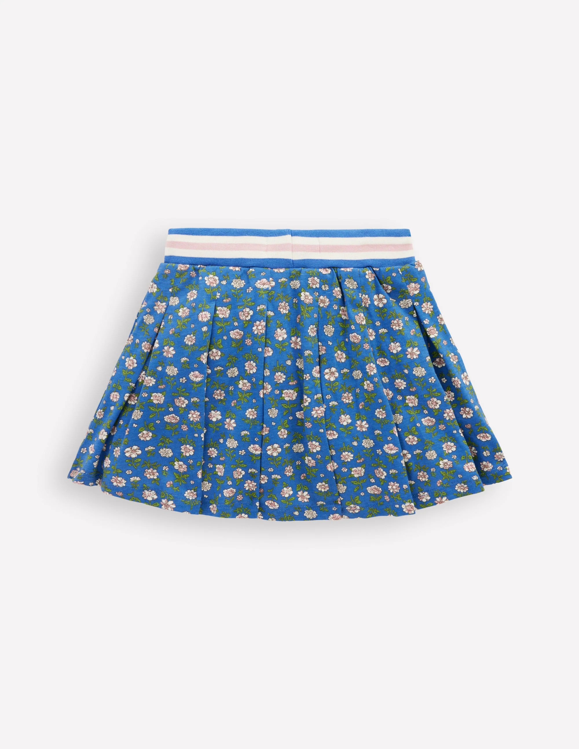 Pleated Jersey Skort-Bluejay Garden Flower - Image 2
