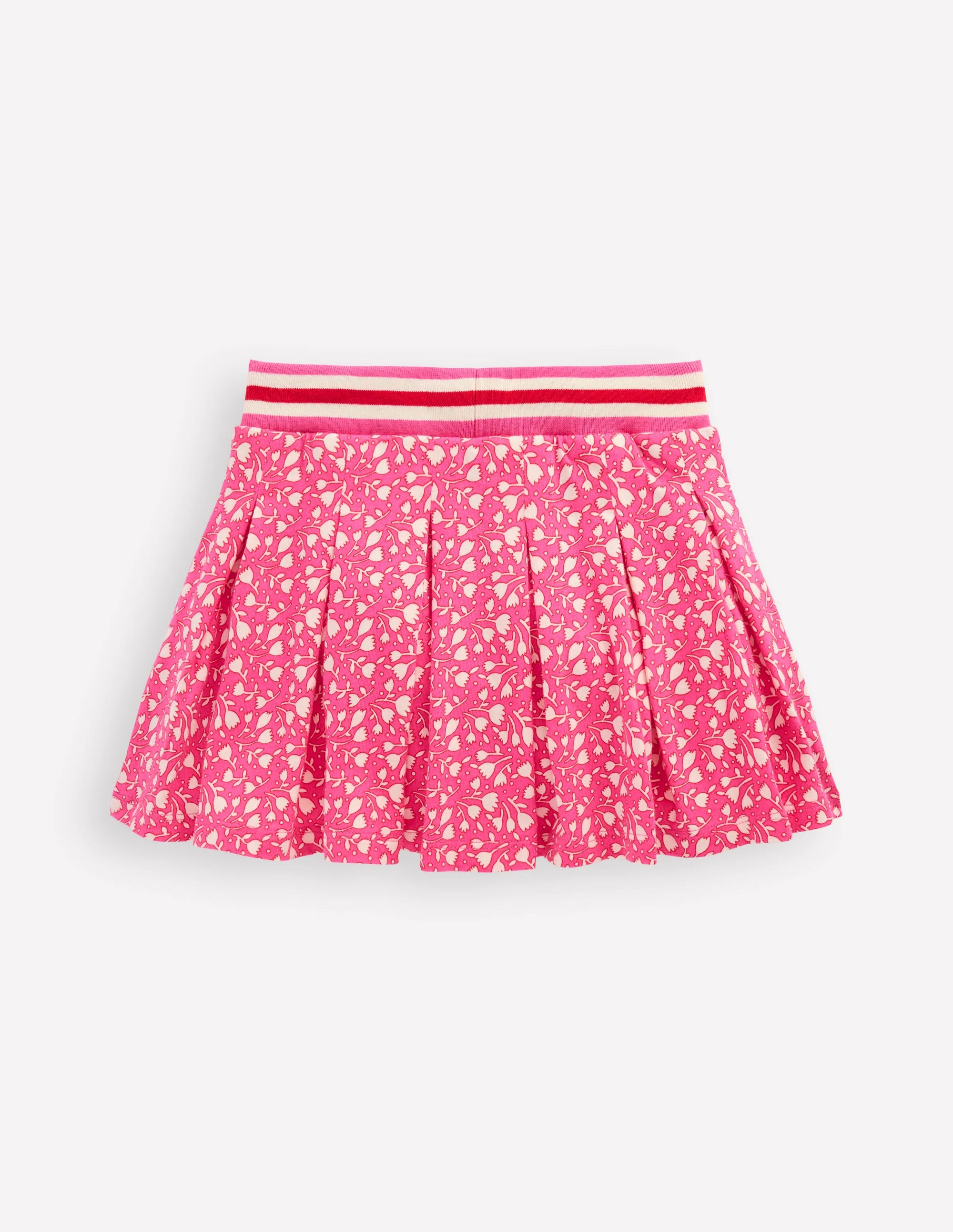 Pleated Jersey Skort-Pink Tiny Tulip - Image 2