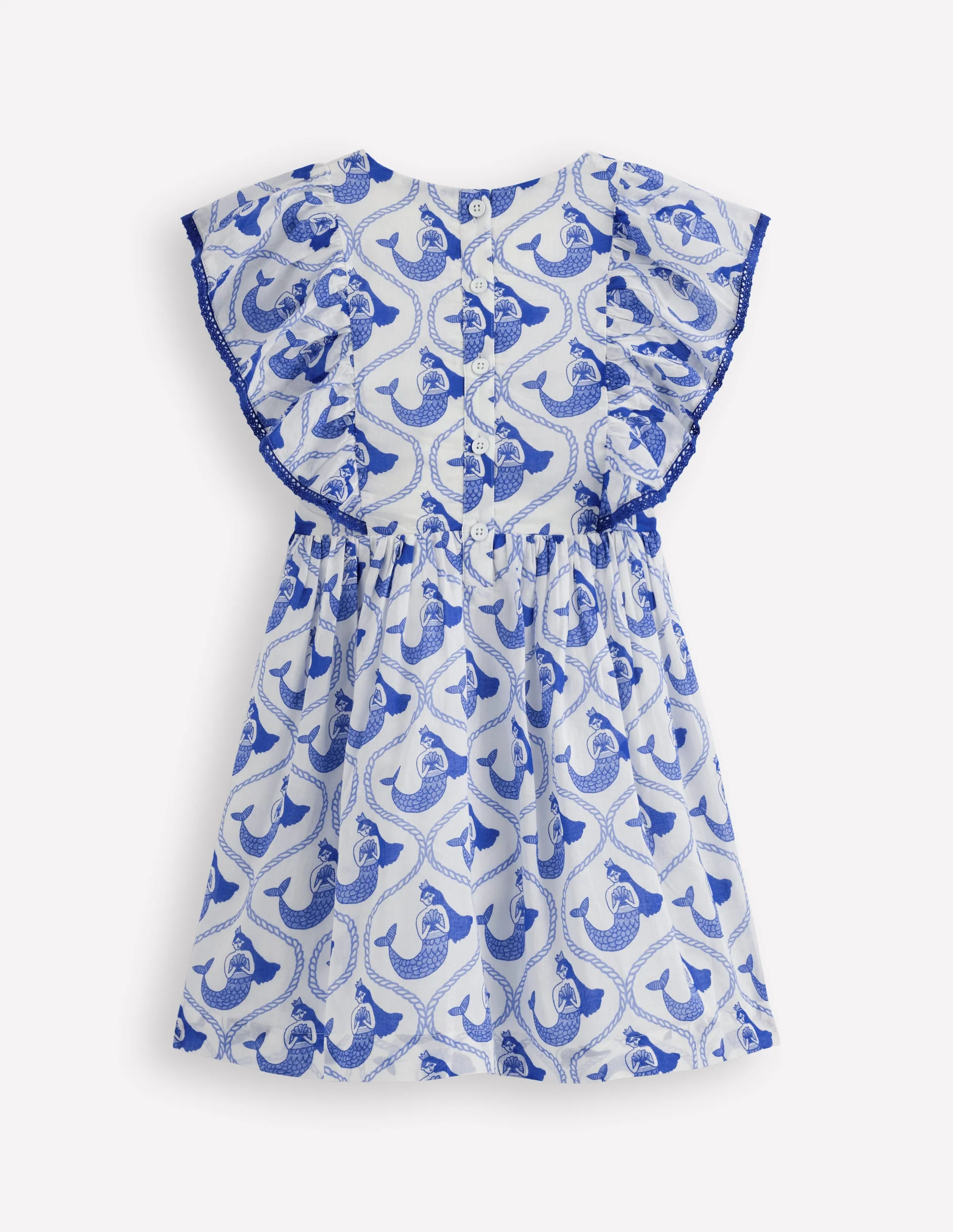 Pretty Woven Dress-Soft Ivory Mermaid Toile - Image 2