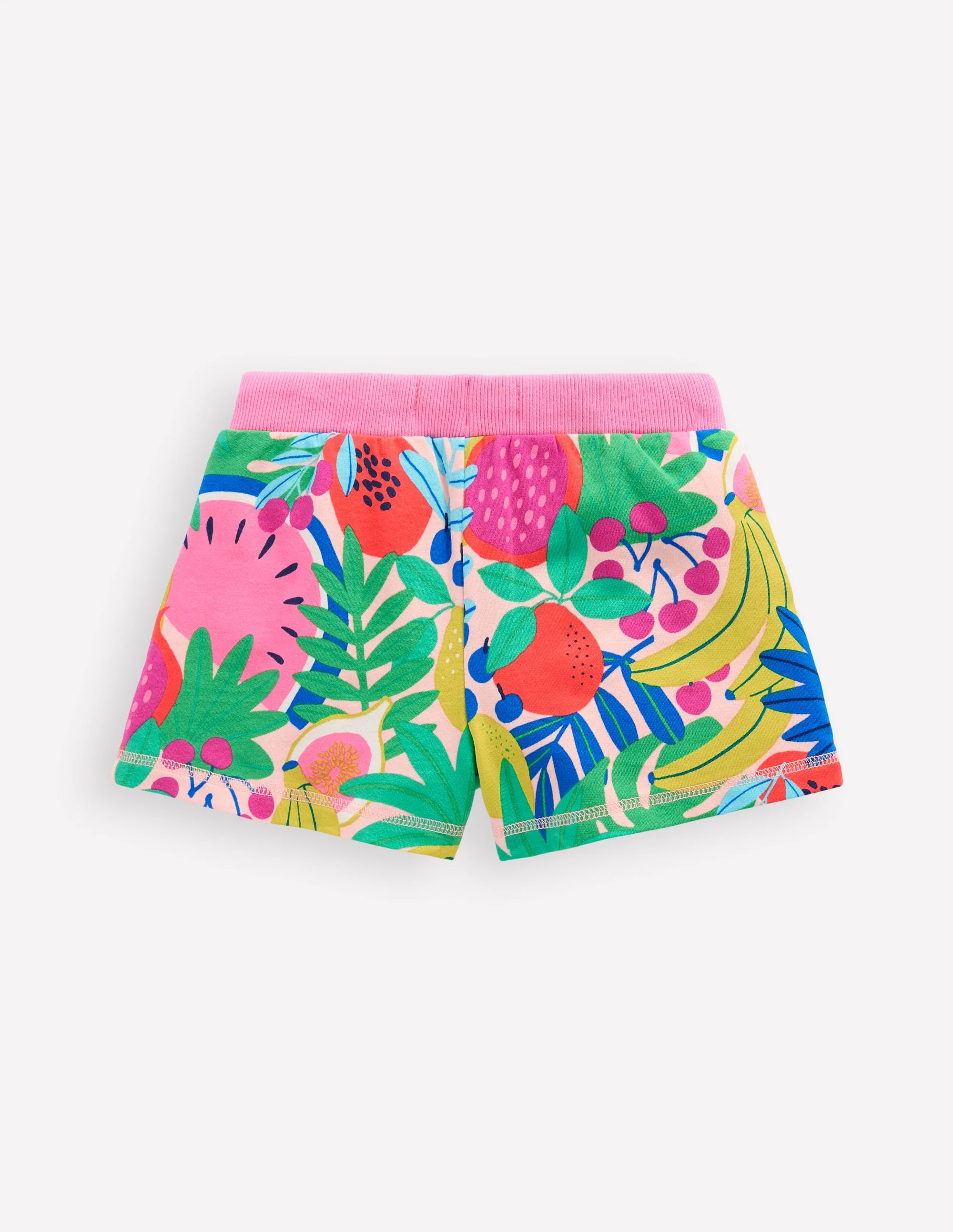 Printed Jersey Shorts-Multi Tropical Fruit - Image 2