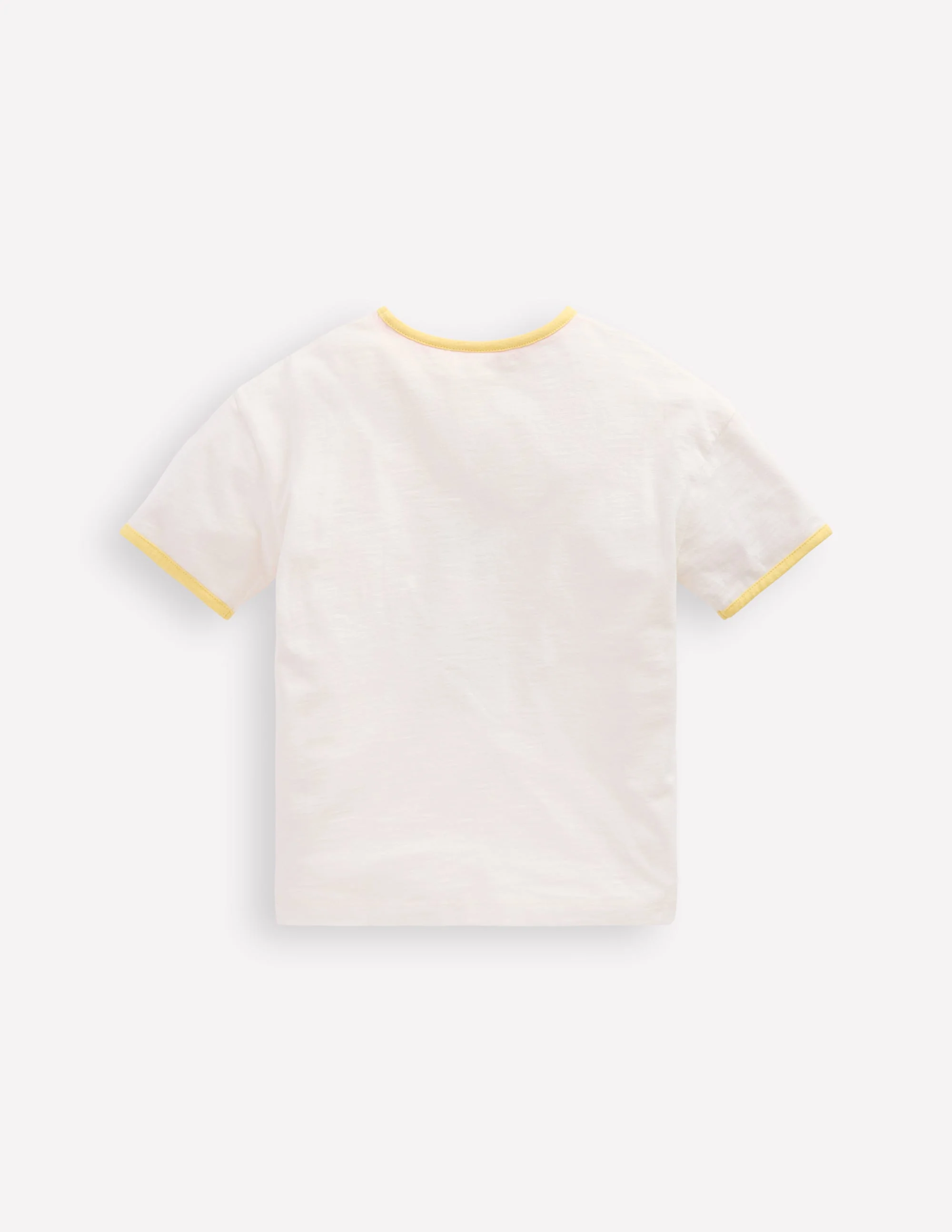Printed Ringer T-shirt-Ivory Sunflower - Image 2