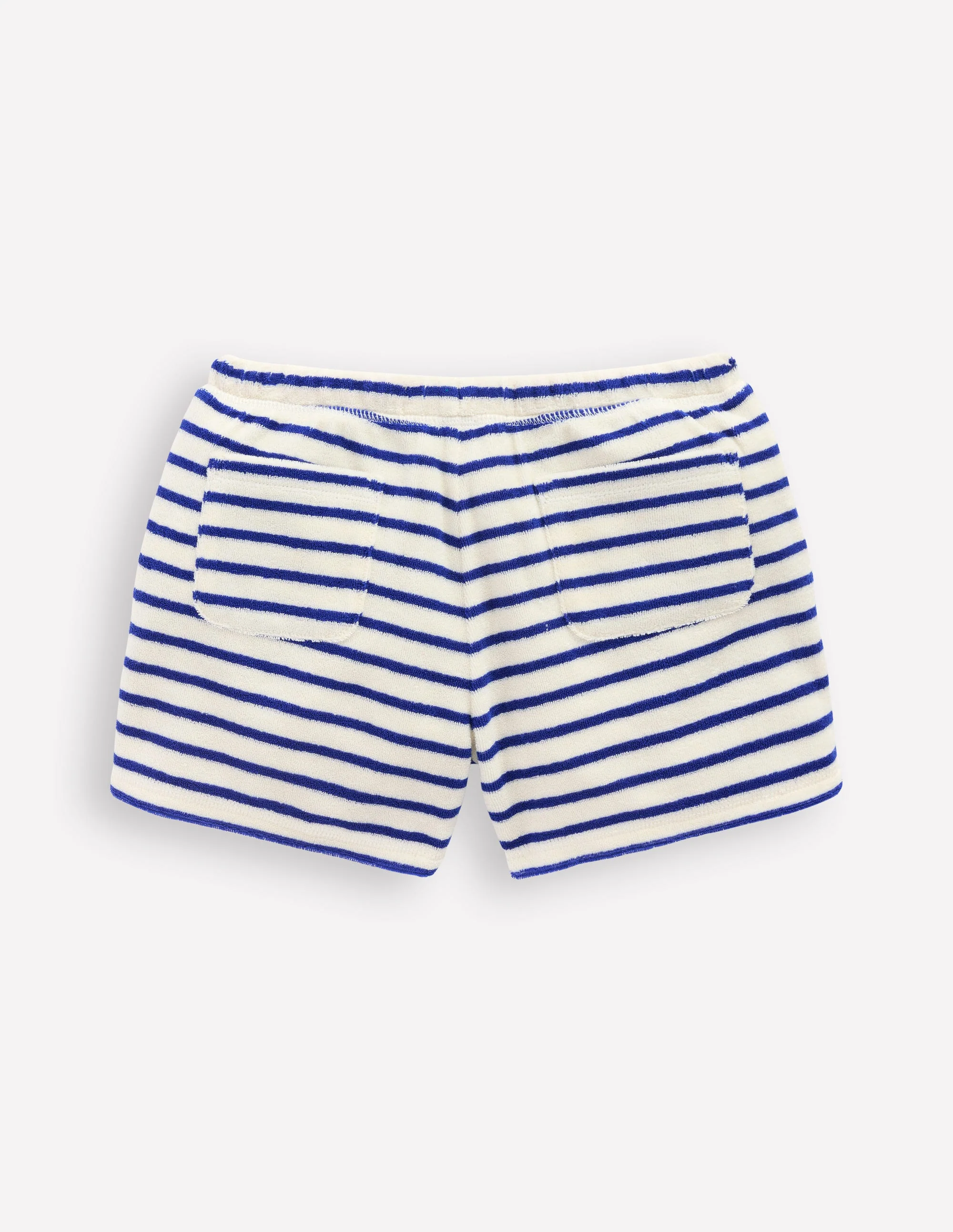 Printed Towelling Short-Soft Ivory/Bright Blue Sea - Image 2