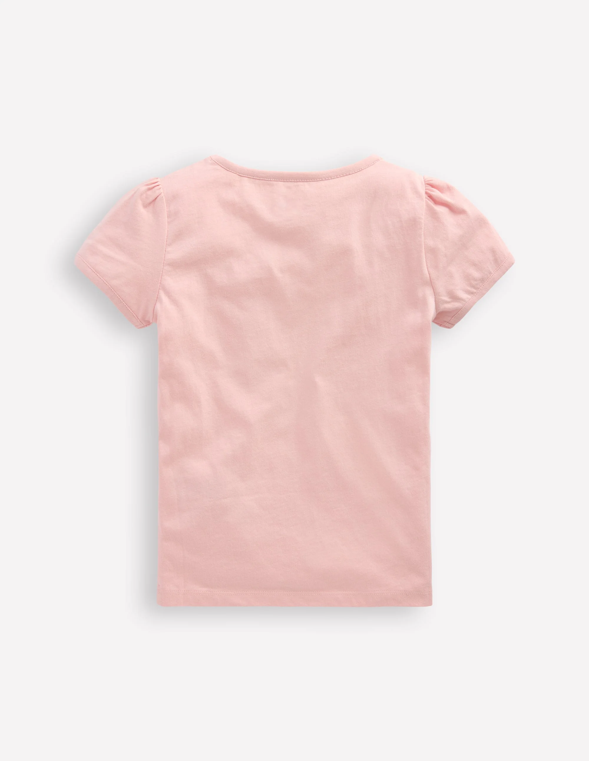 Puff Sleeve Applique Top-Chalk Pink Lemonade Bunny - Image 3