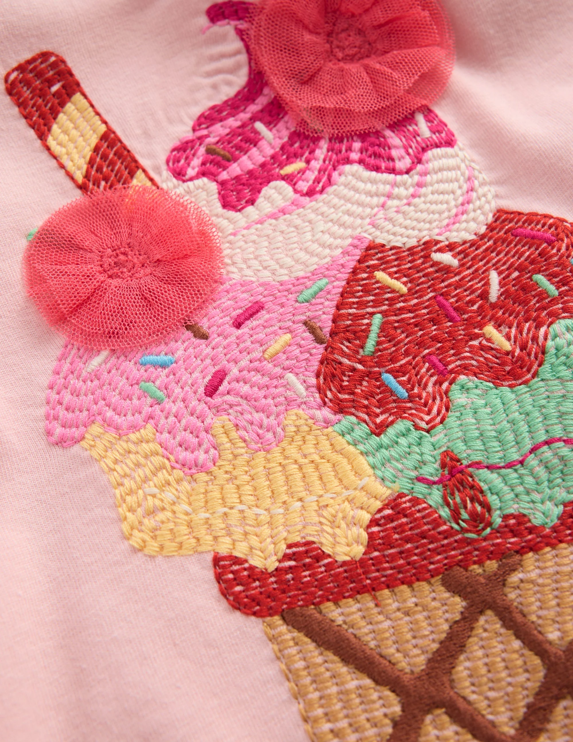 Puff Sleeve Superstitch Top-Lotus Ice Cream - Image 3