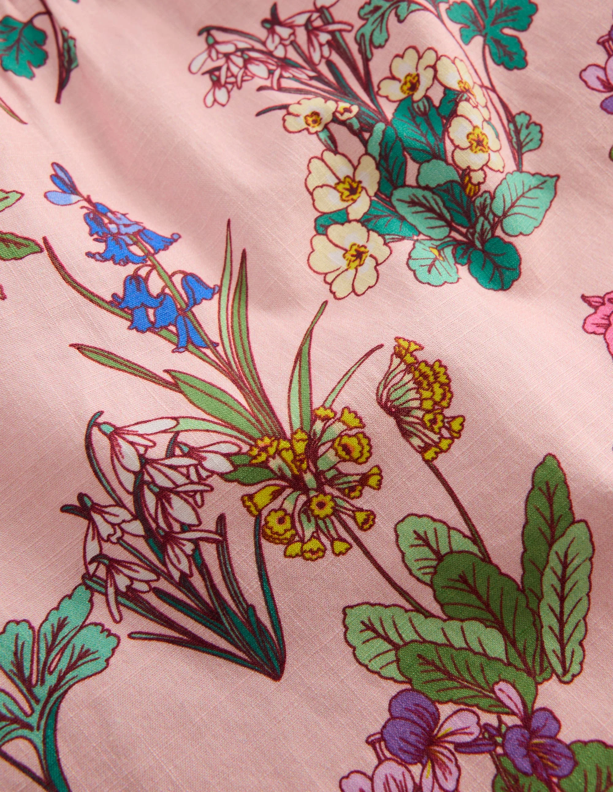 Puff Sleeve Woven Top-Pink Floral - Image 3