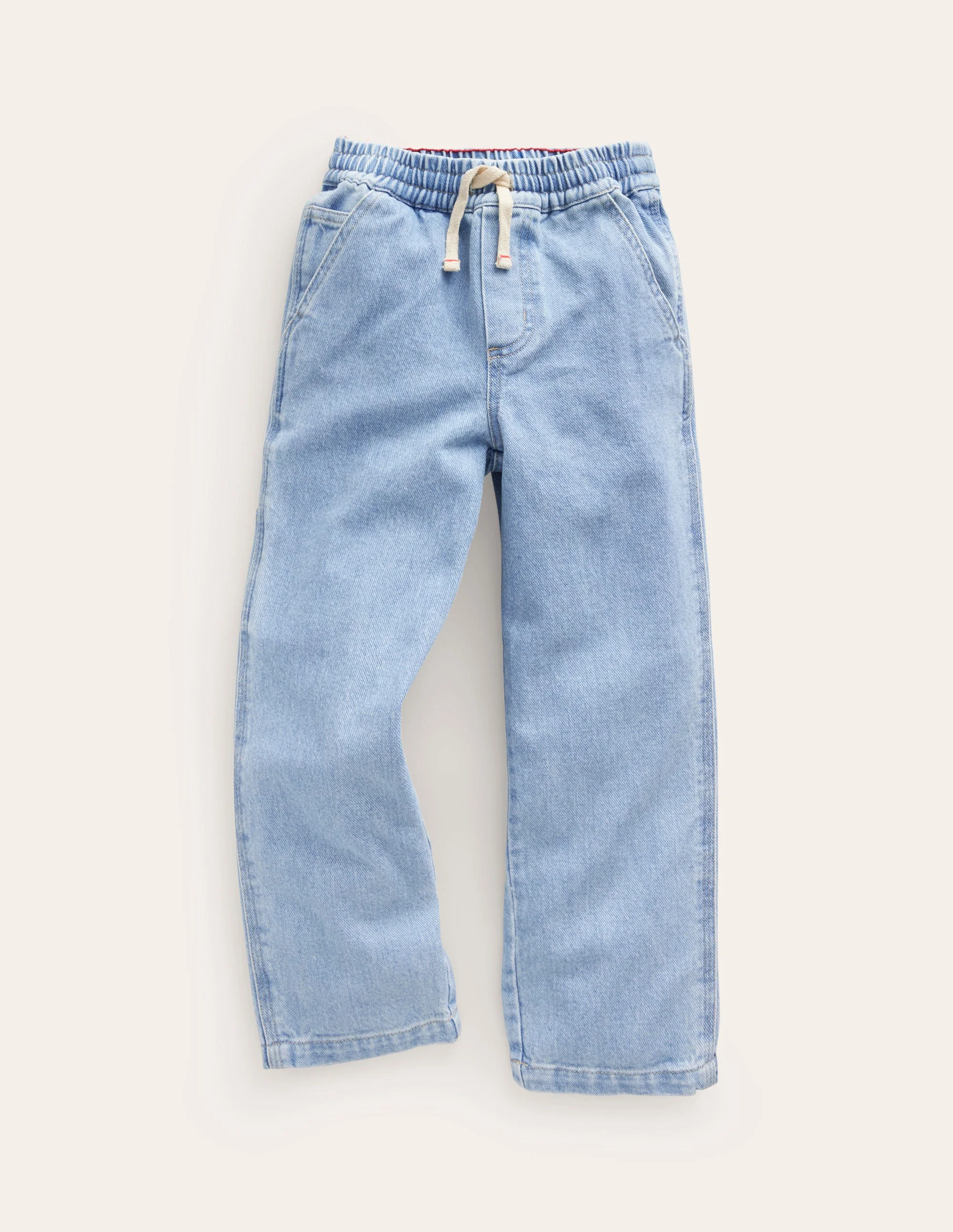 Pull-on Carpenter Trousers-Light Wash