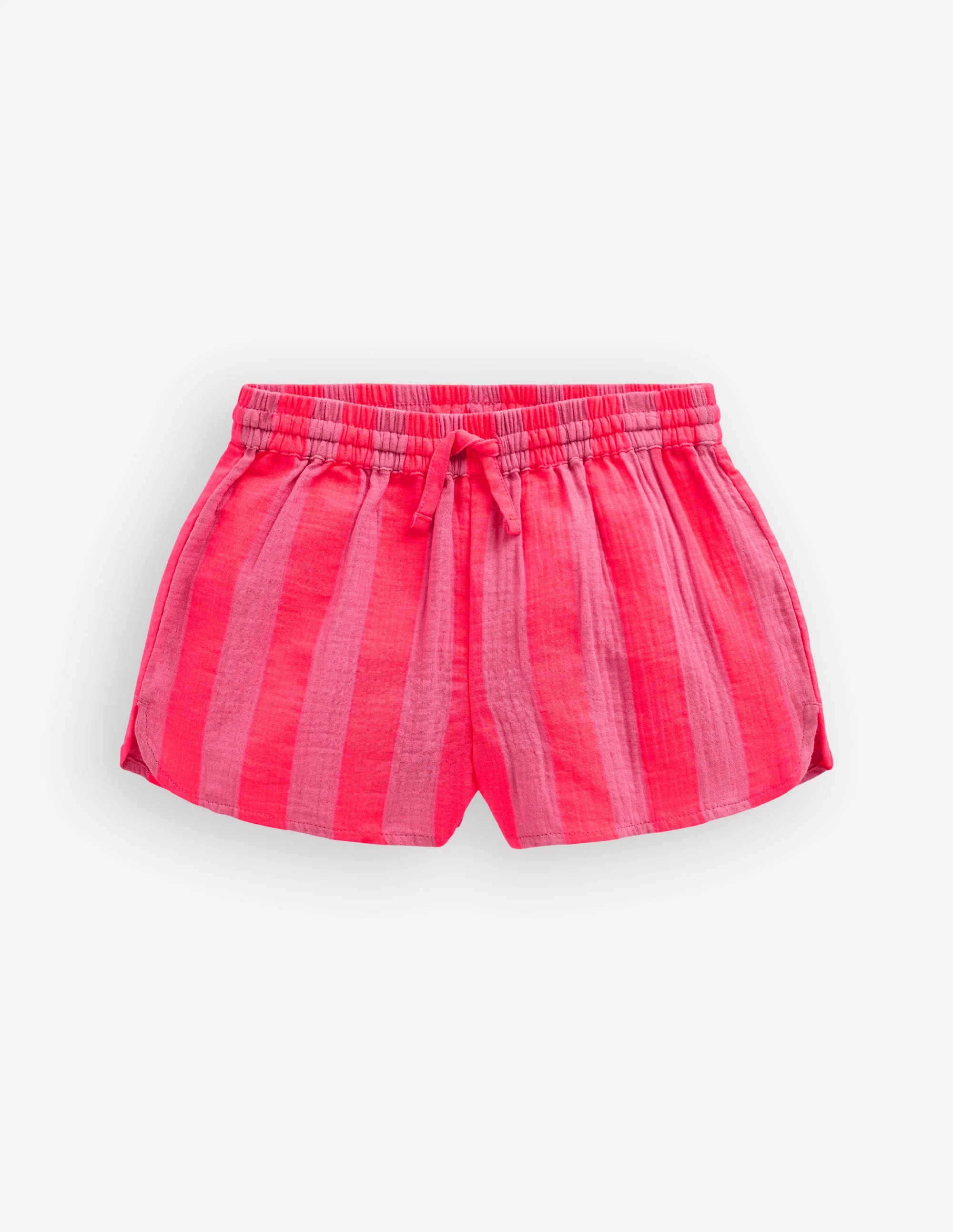 Pull-on Woven Shorts-Formica Pink Stripe