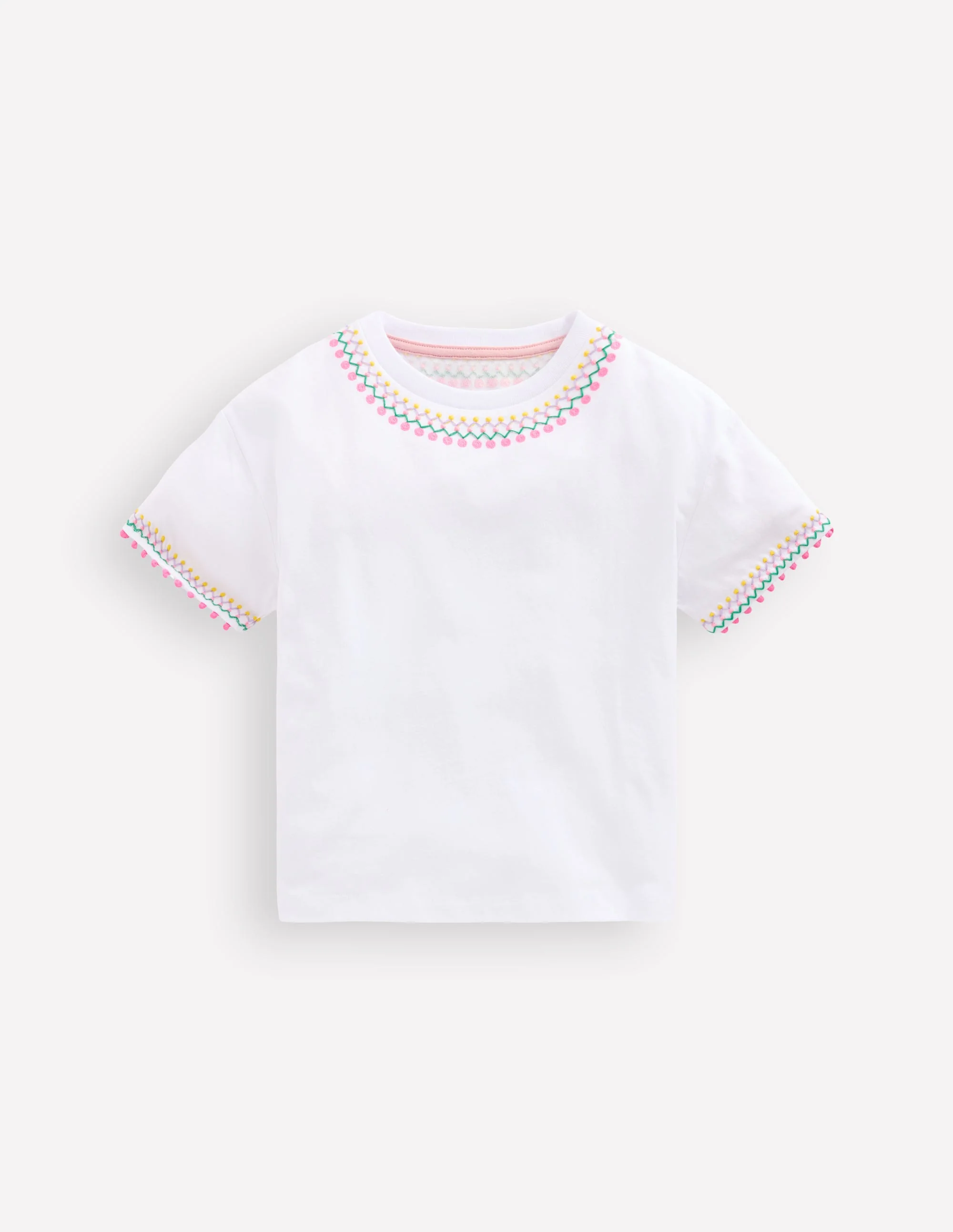 Relaxed Embroidered T-shirt-White