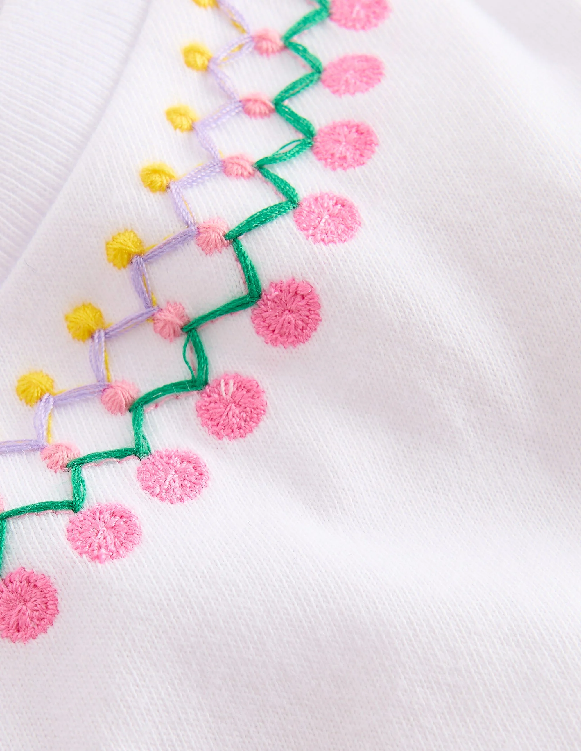 Relaxed Embroidered T-shirt-White - Image 2