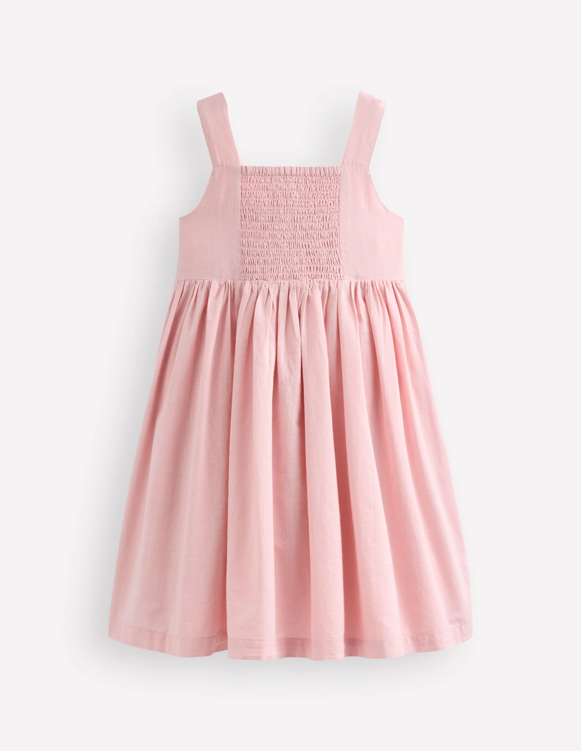 Remy Button Through Dress-Chalk Pink Boucle Fruit - Image 3