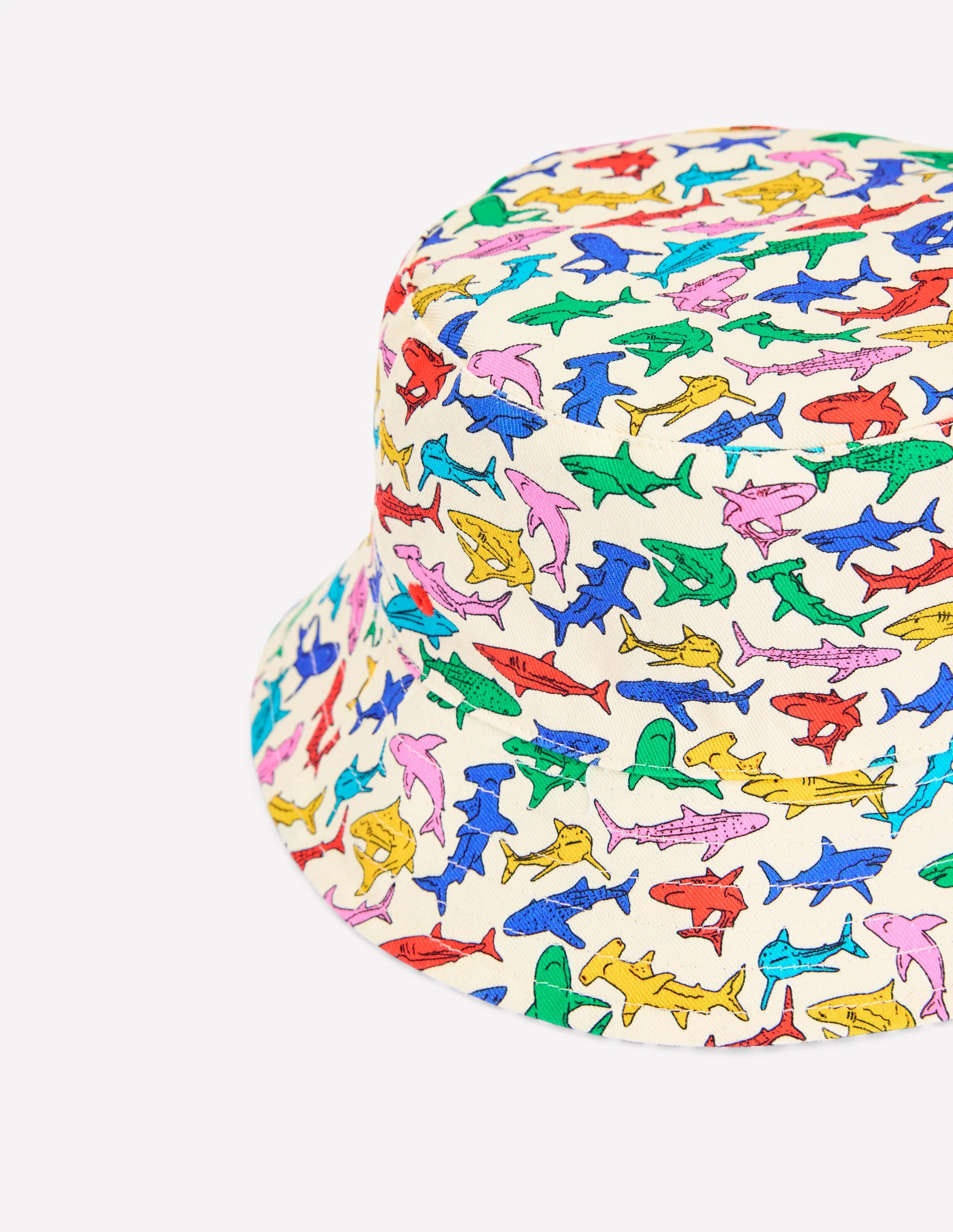 Reversible Bucket hat-Sapphire Blue Ticking Stripe - Image 3