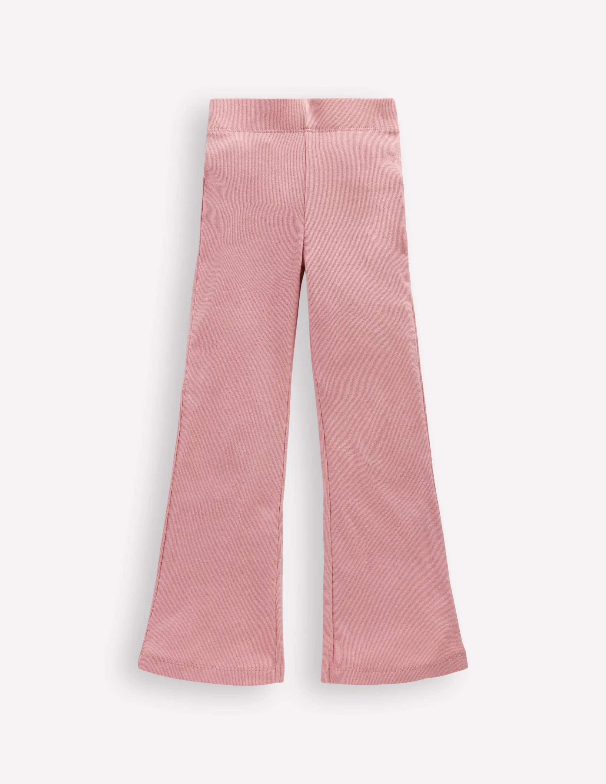 Ribbed Flare Leggings-Vintage Pink - Image 3