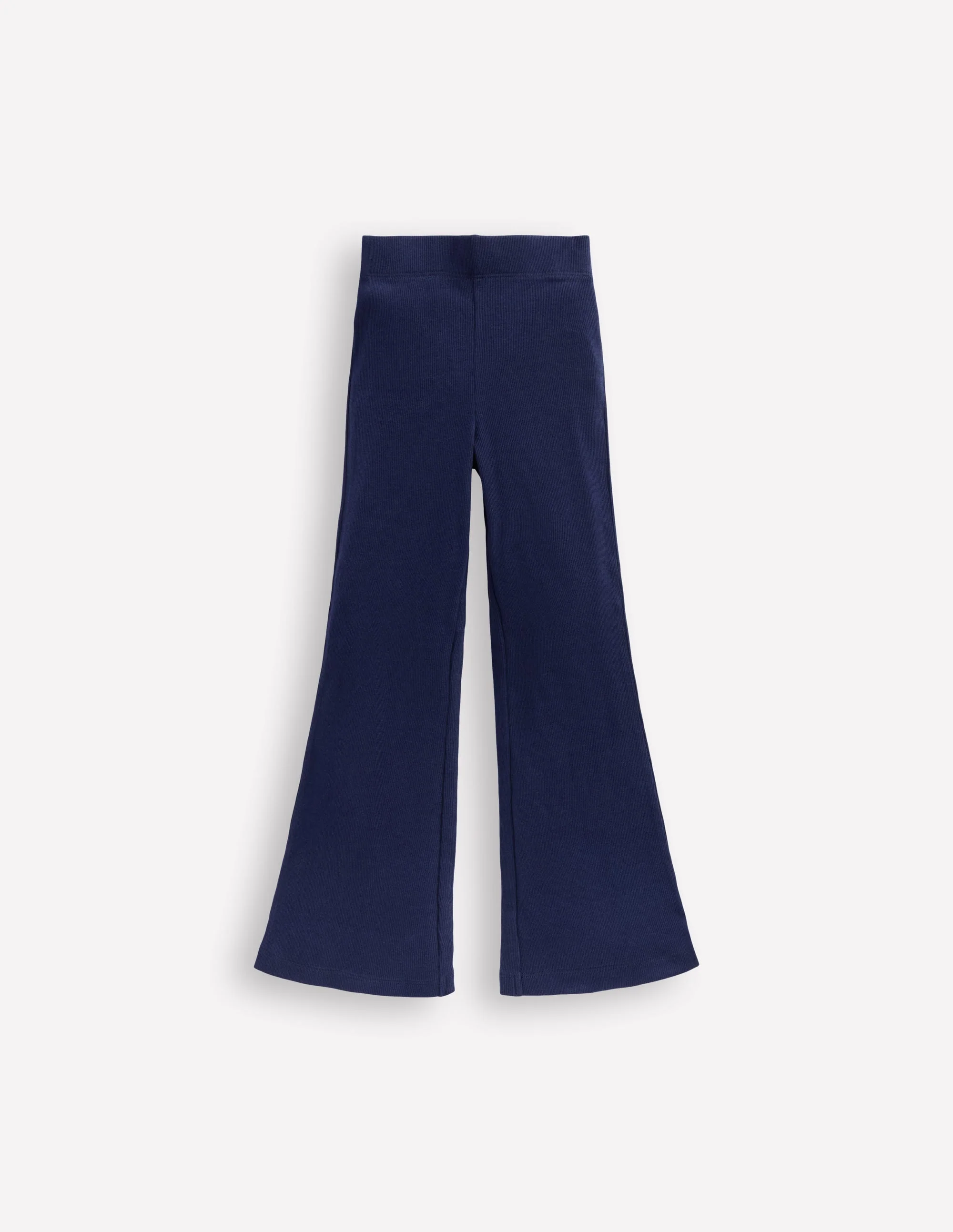 Ribbed Flared Legging-College Navy - Image 5