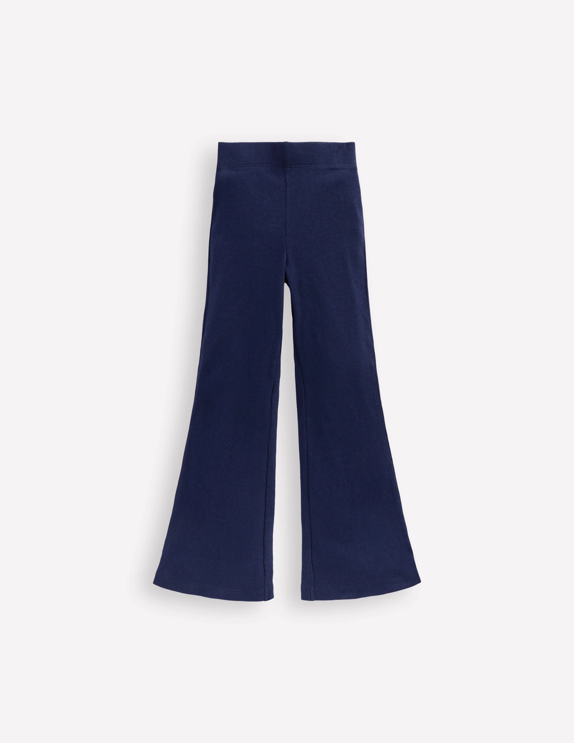 Ribbed Flared Legging-College Navy - Image 6