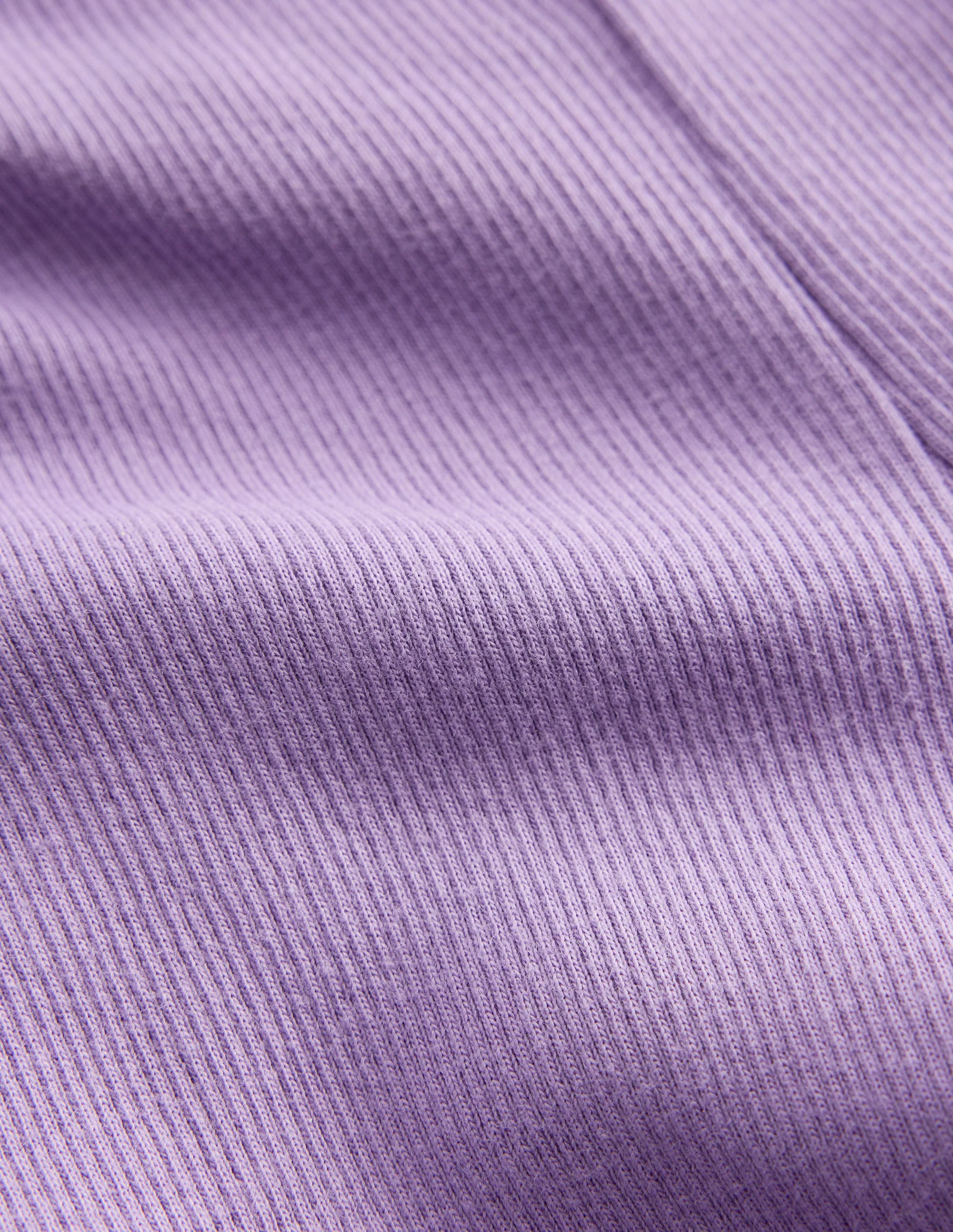 Ribbed Flared Legging-Lilac - Image 3