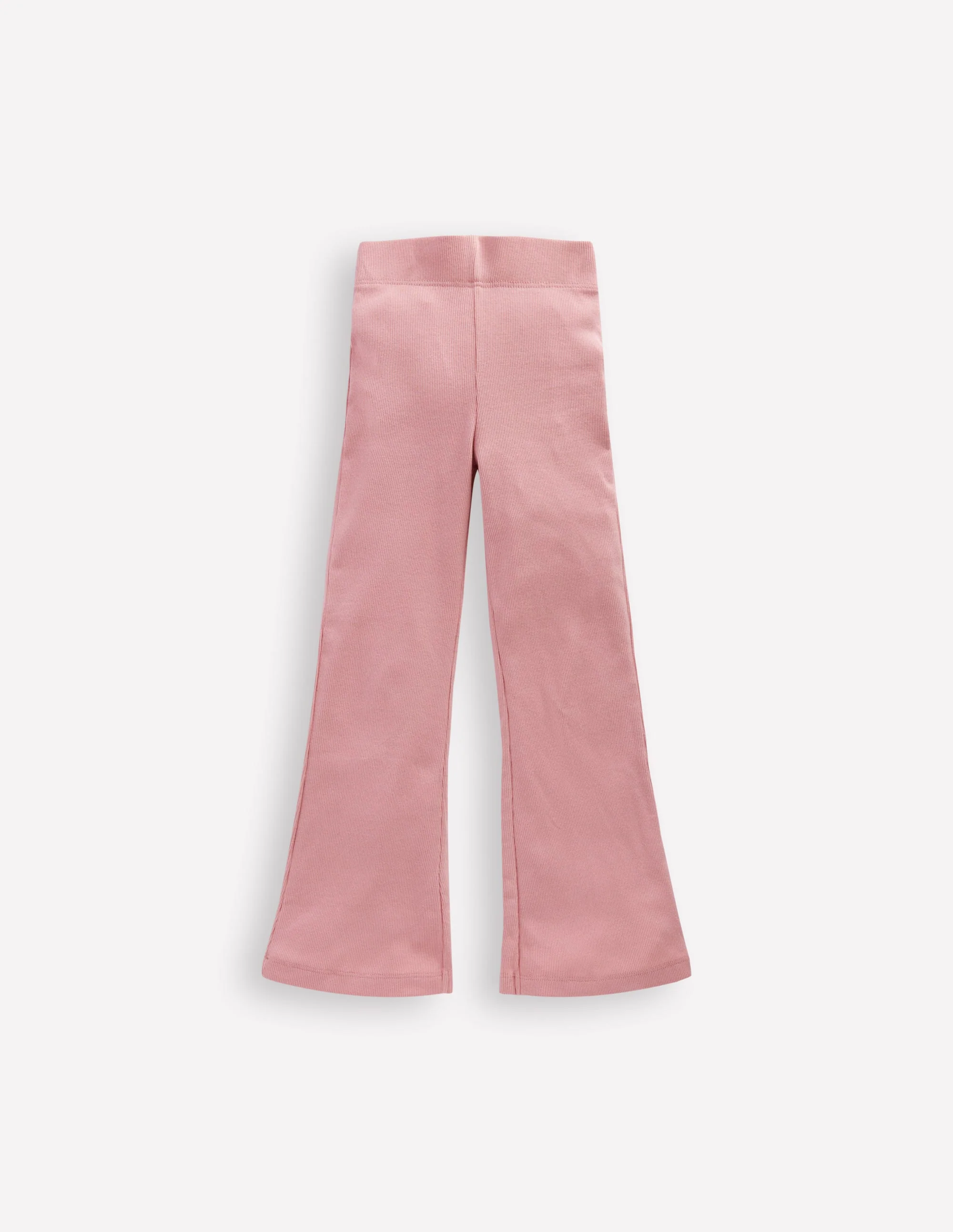 Ribbed Flared Legging-Vintage Pink - Image 2