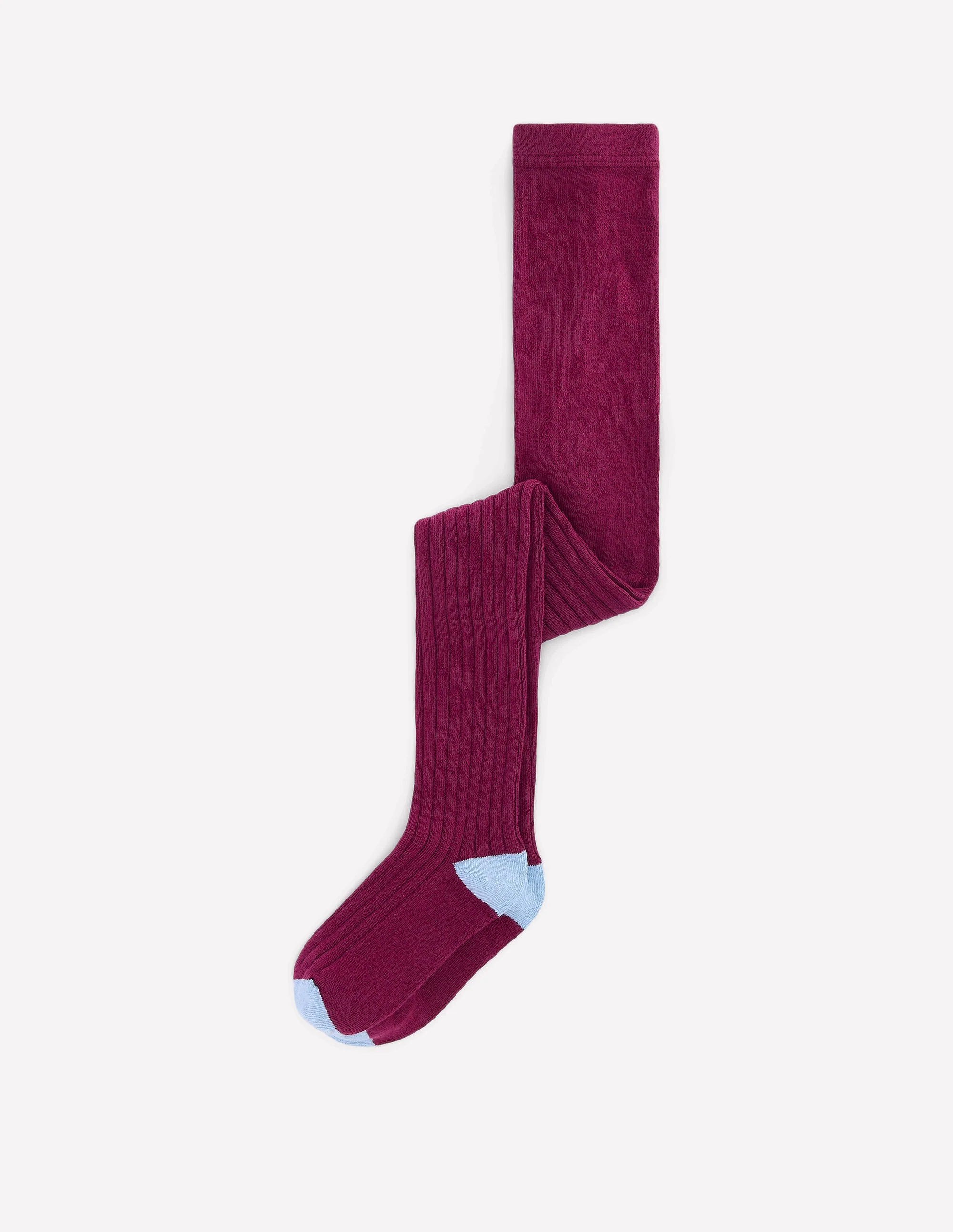 Ribbed Tights-Deep Wisteria
