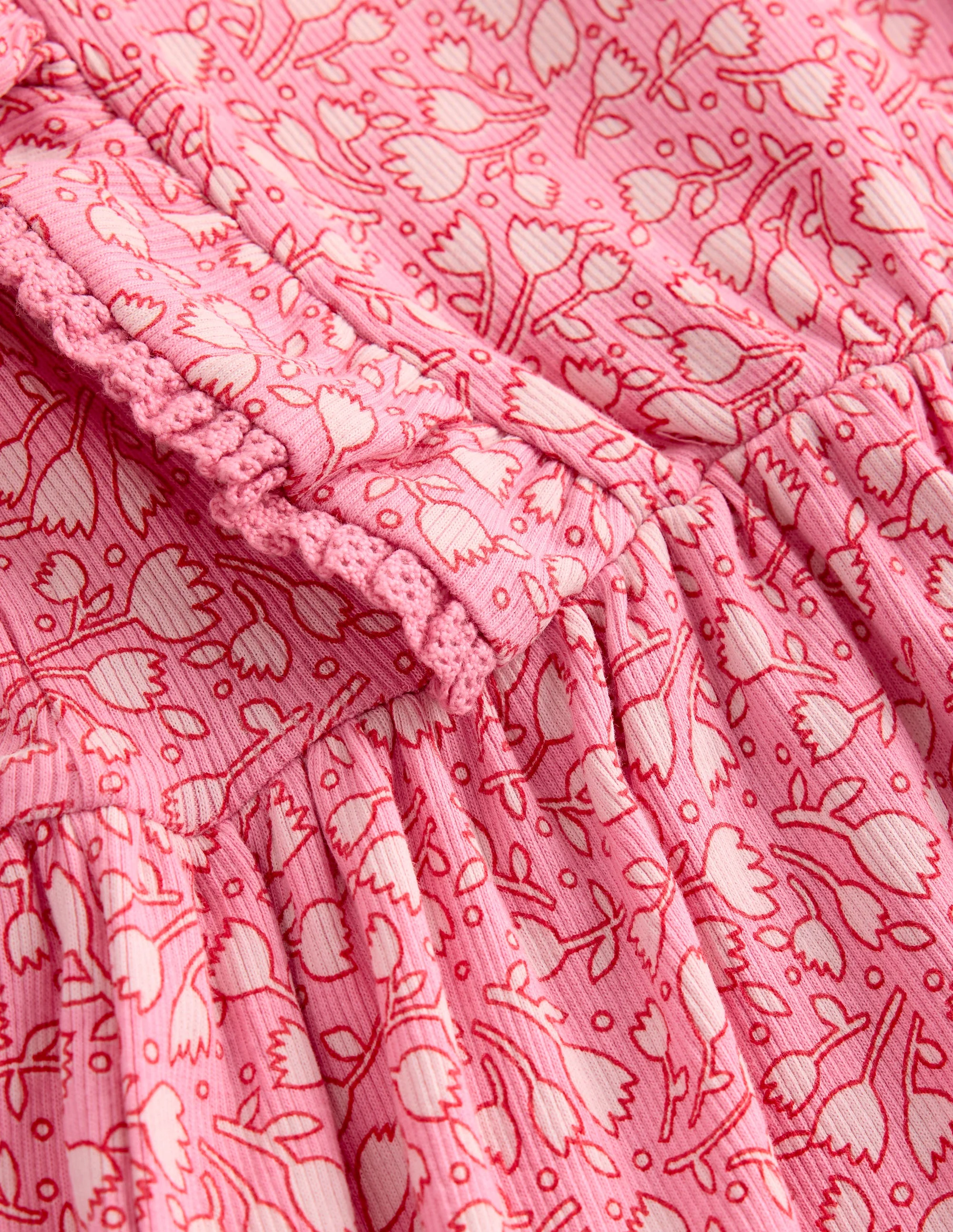 Ribbed Tunic Set-Sea Pink Tiny Tulip - Image 3