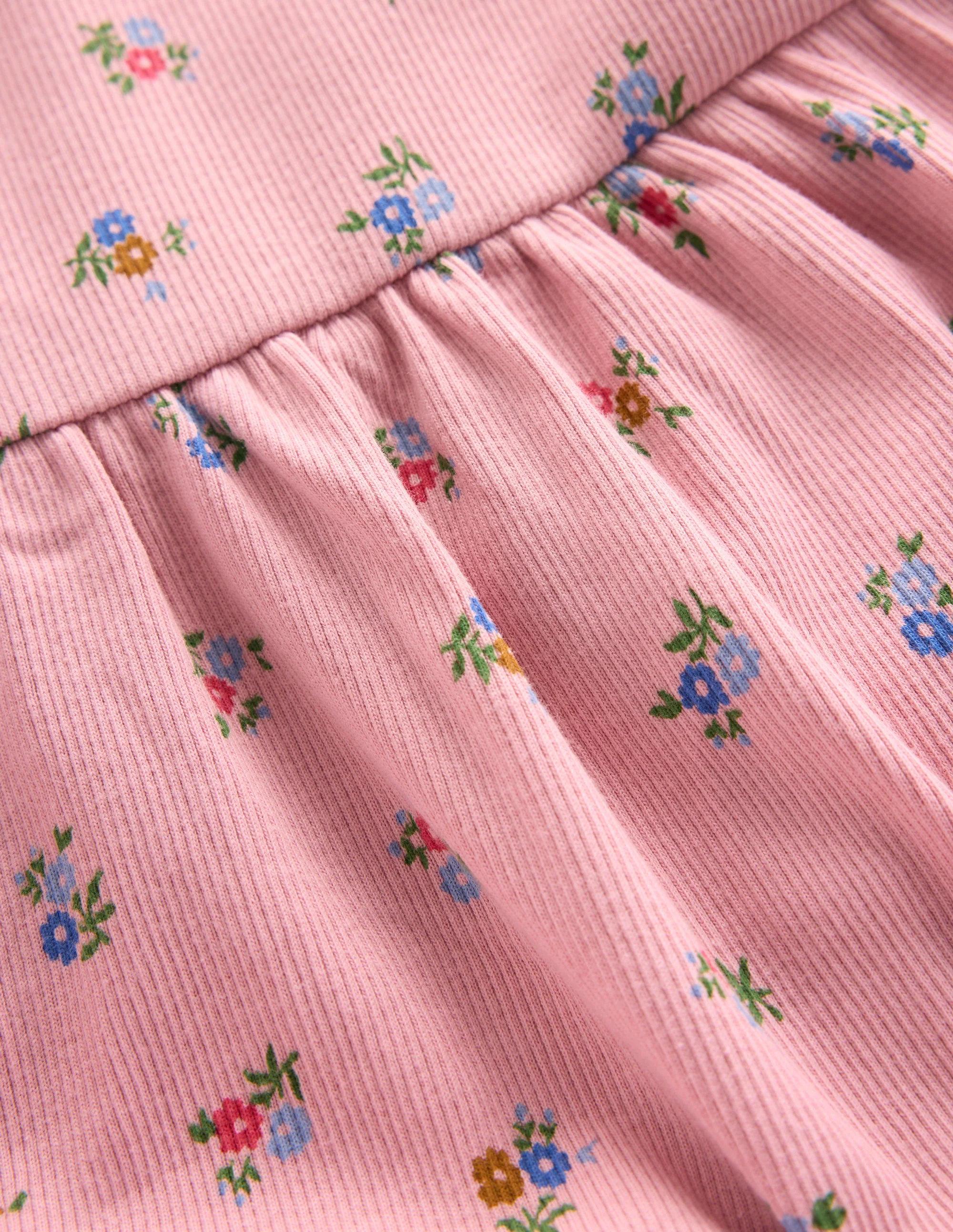 Ribbed Tunic Set-Vintage Pink Spaced Ditsy - Image 3