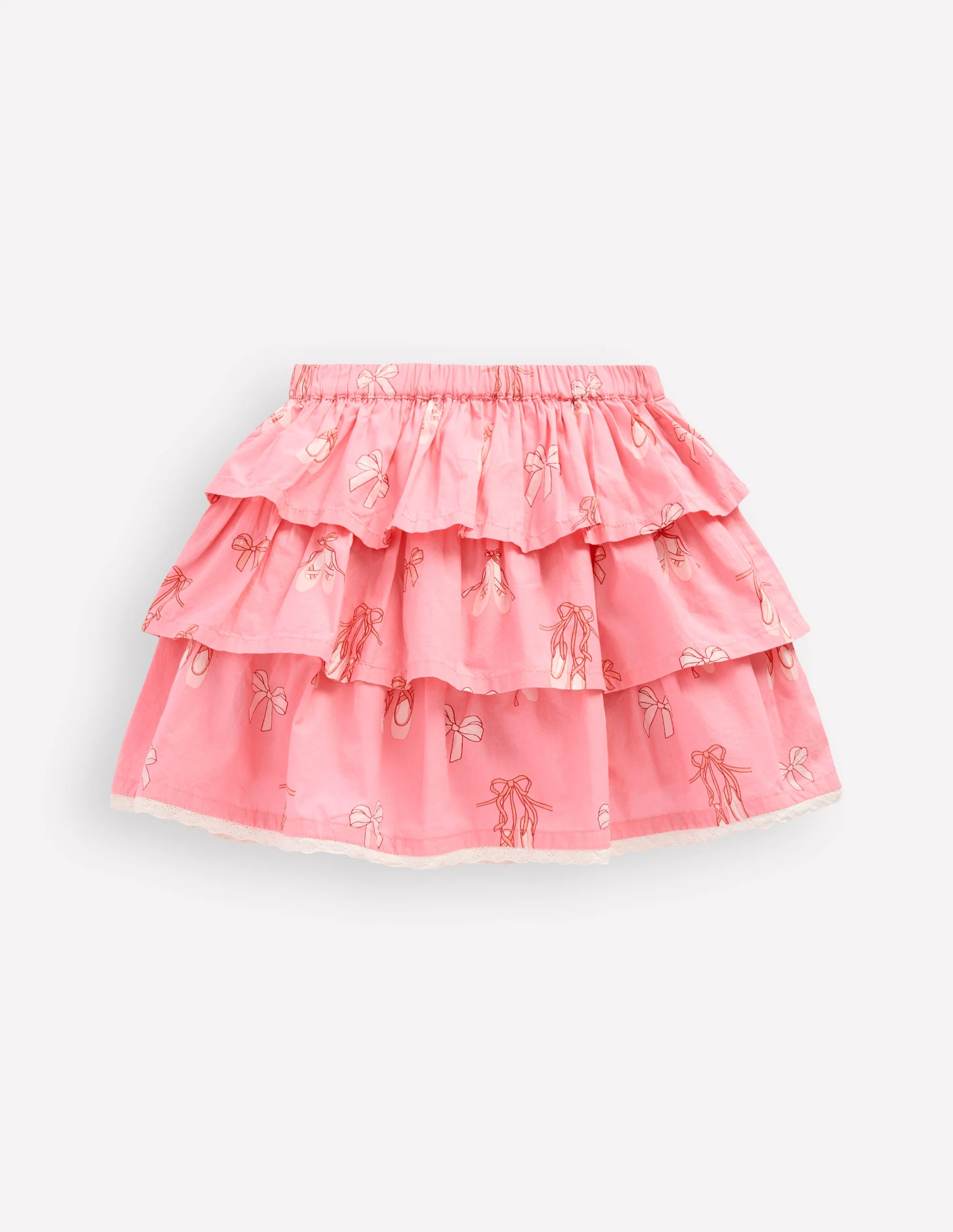 Ruffle Tiered Skirt-Pale Pink Ballet Shoes - Image 2