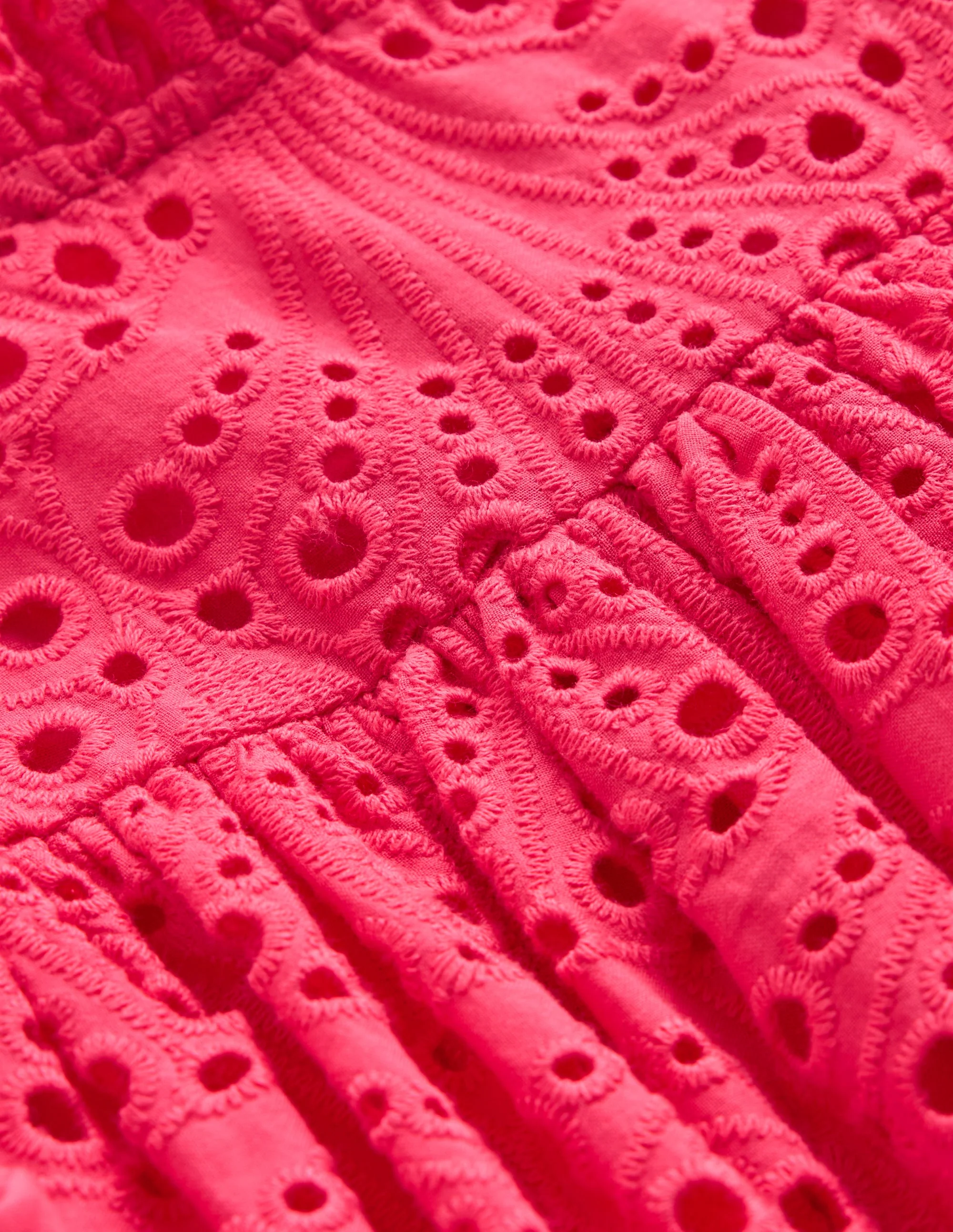 Scallop Broderie Dress-Camelia Pink - Image 3