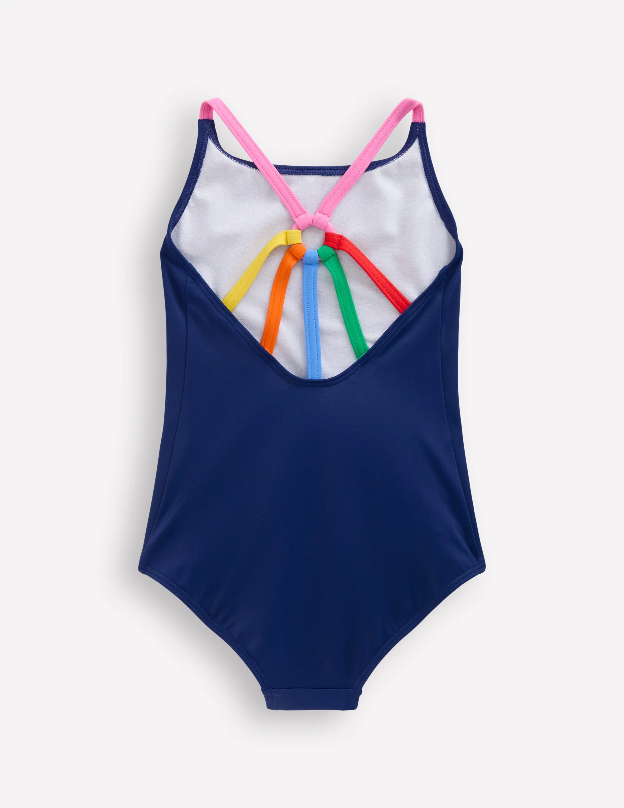 Selena Rainbow Strap Swimsuit-College Navy - Image 2