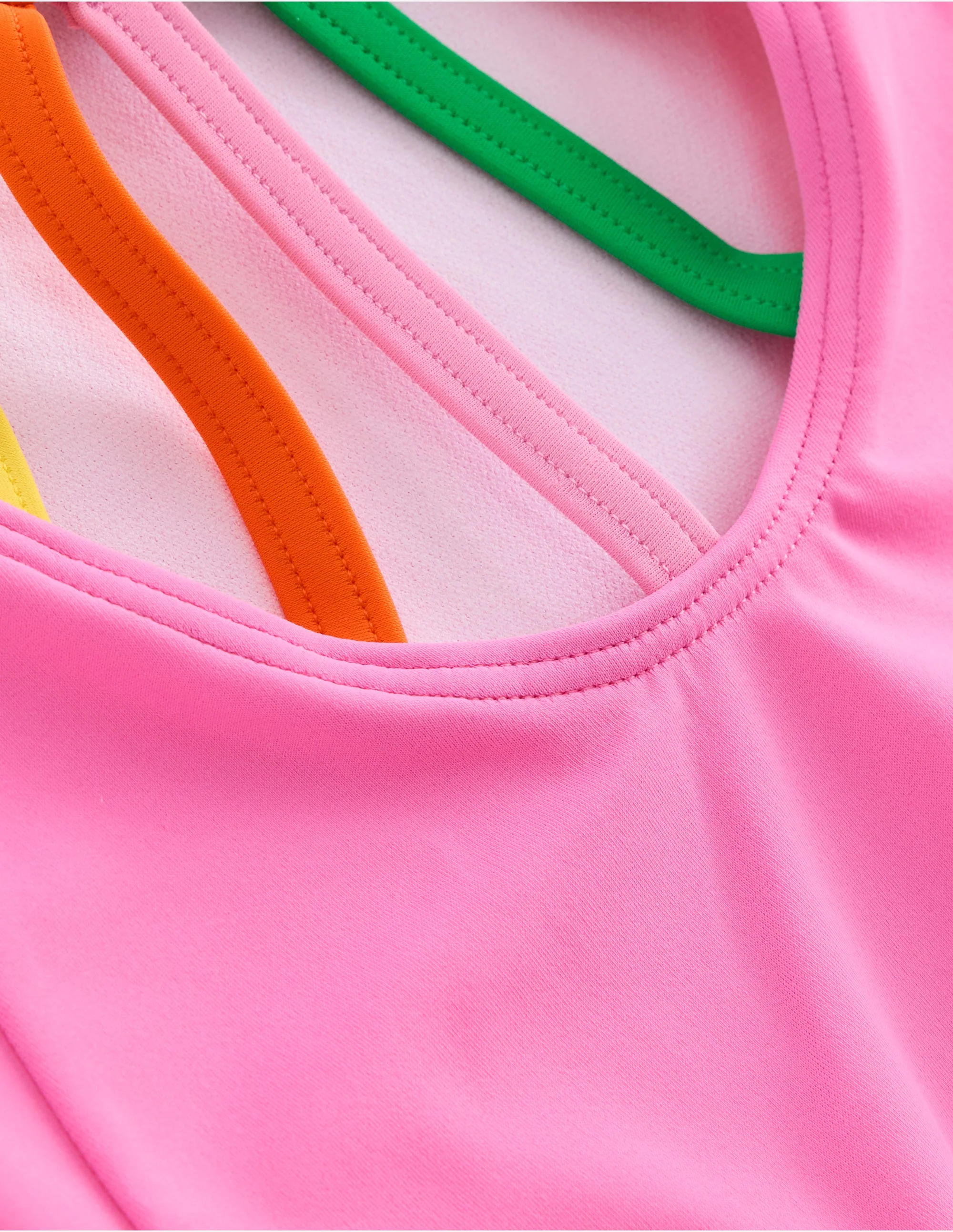 Selena Rainbow Strap Swimsuit-Strawberry Milkshake - Image 3