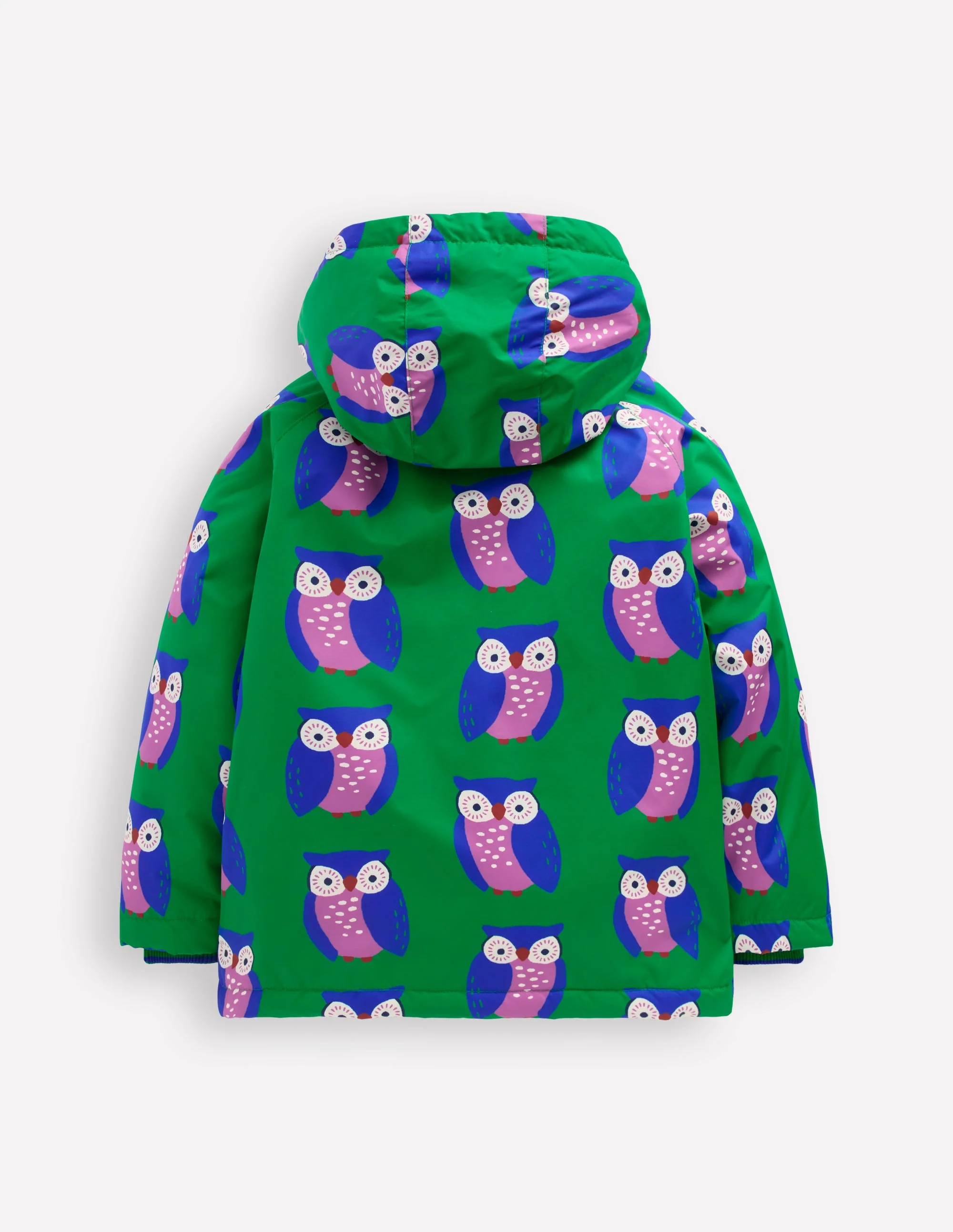 Sherpa Lined Anorak-Rich Emerald Geo Owls - Image 2