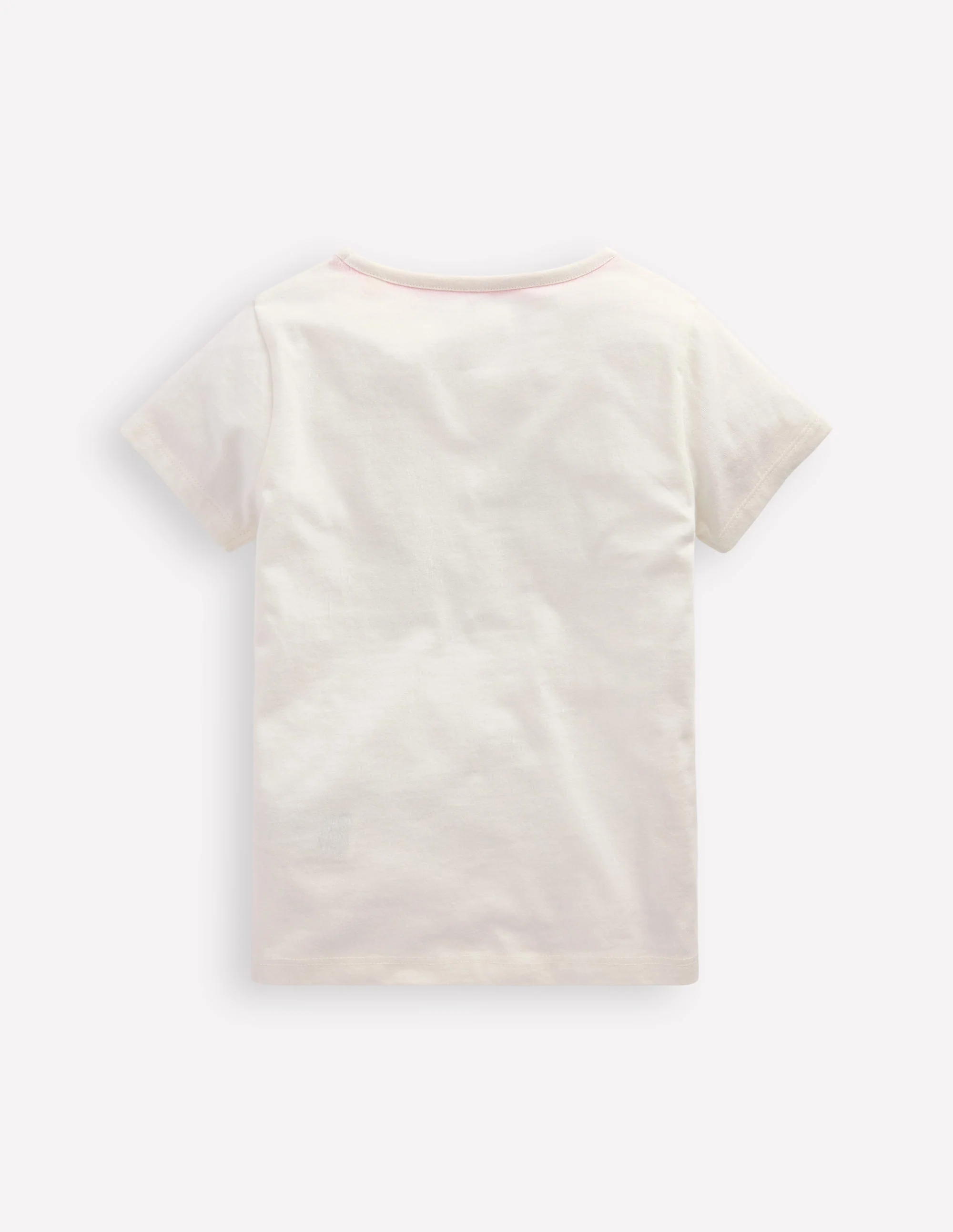 Short Sleeve Appliqué T-shirt-Ivory Rafting Pets - Image 2