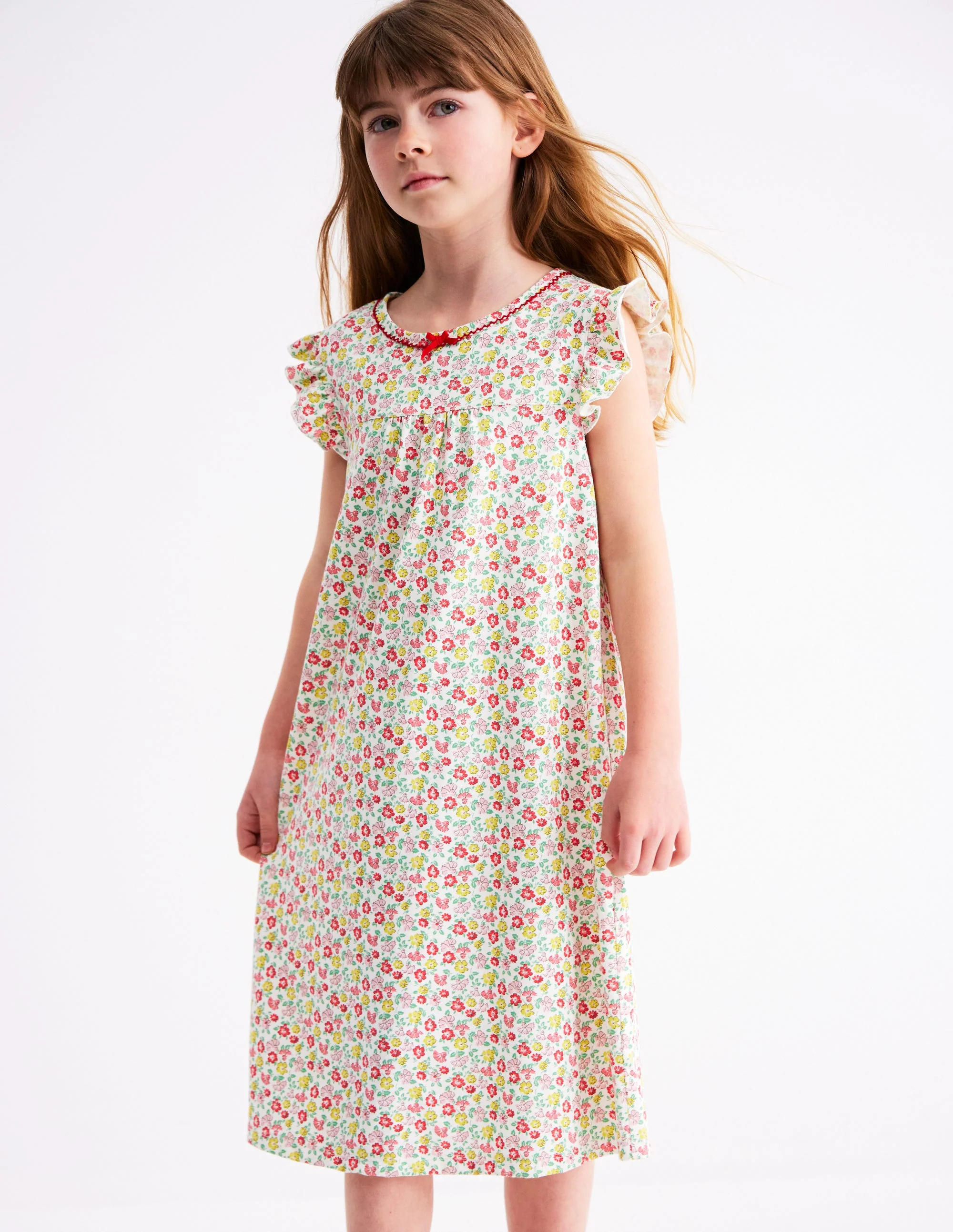 Short Sleeve Nightie-Multi Summer Flowerbed - Image 2