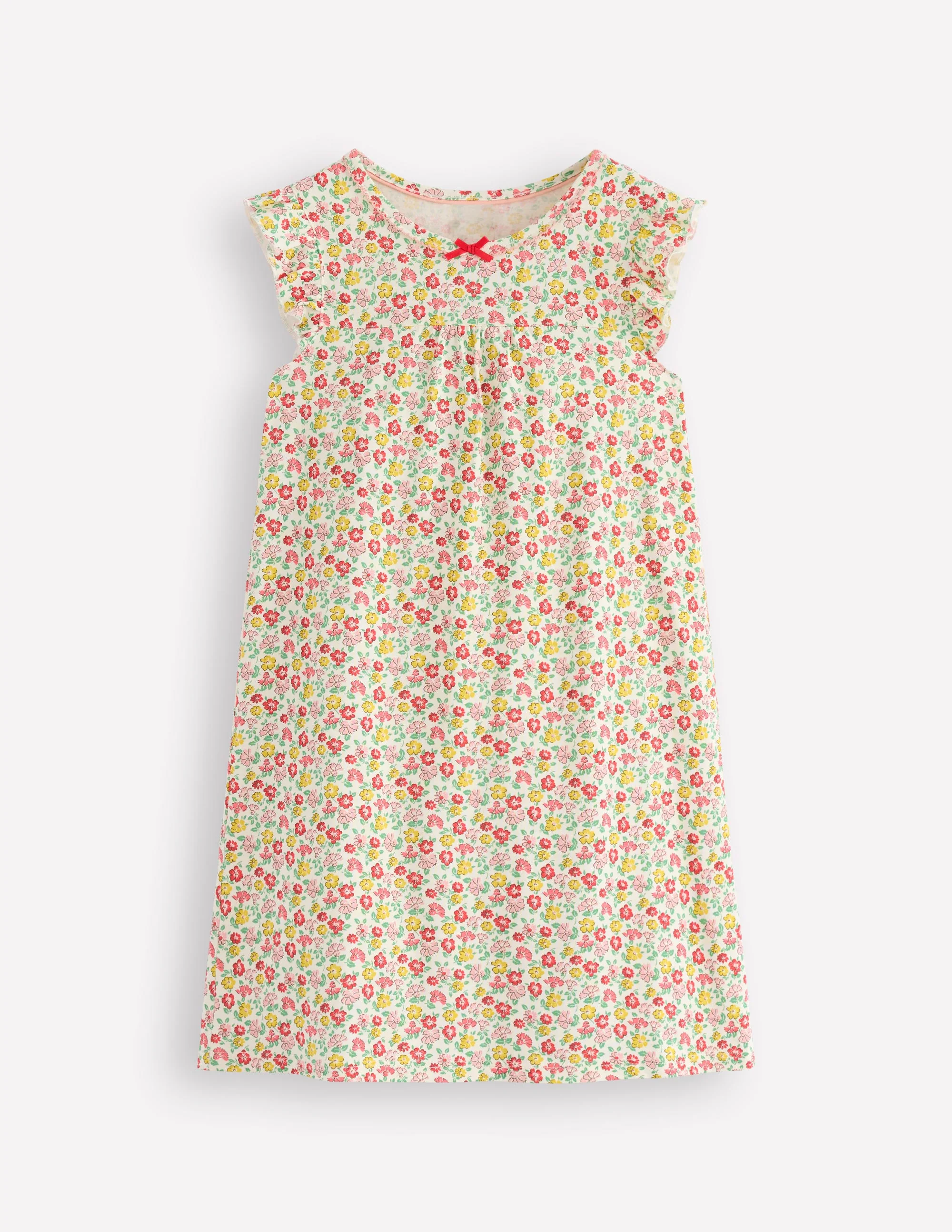 Short Sleeve Nightie-Multi Summer Flowerbed - Image 4