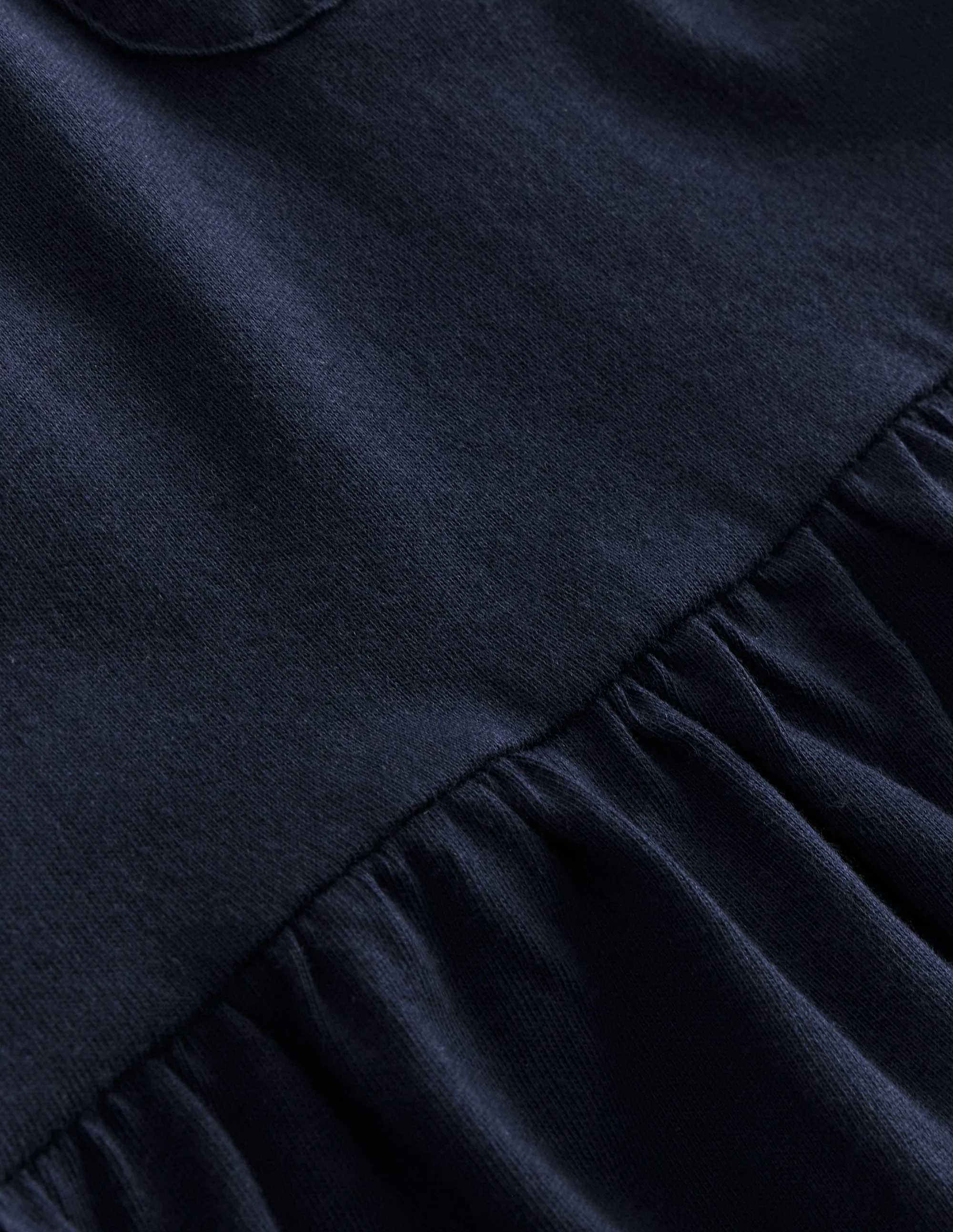 Short Sleeve Peplum Top-Navy Blazer (19-3923 TCX) - Image 3