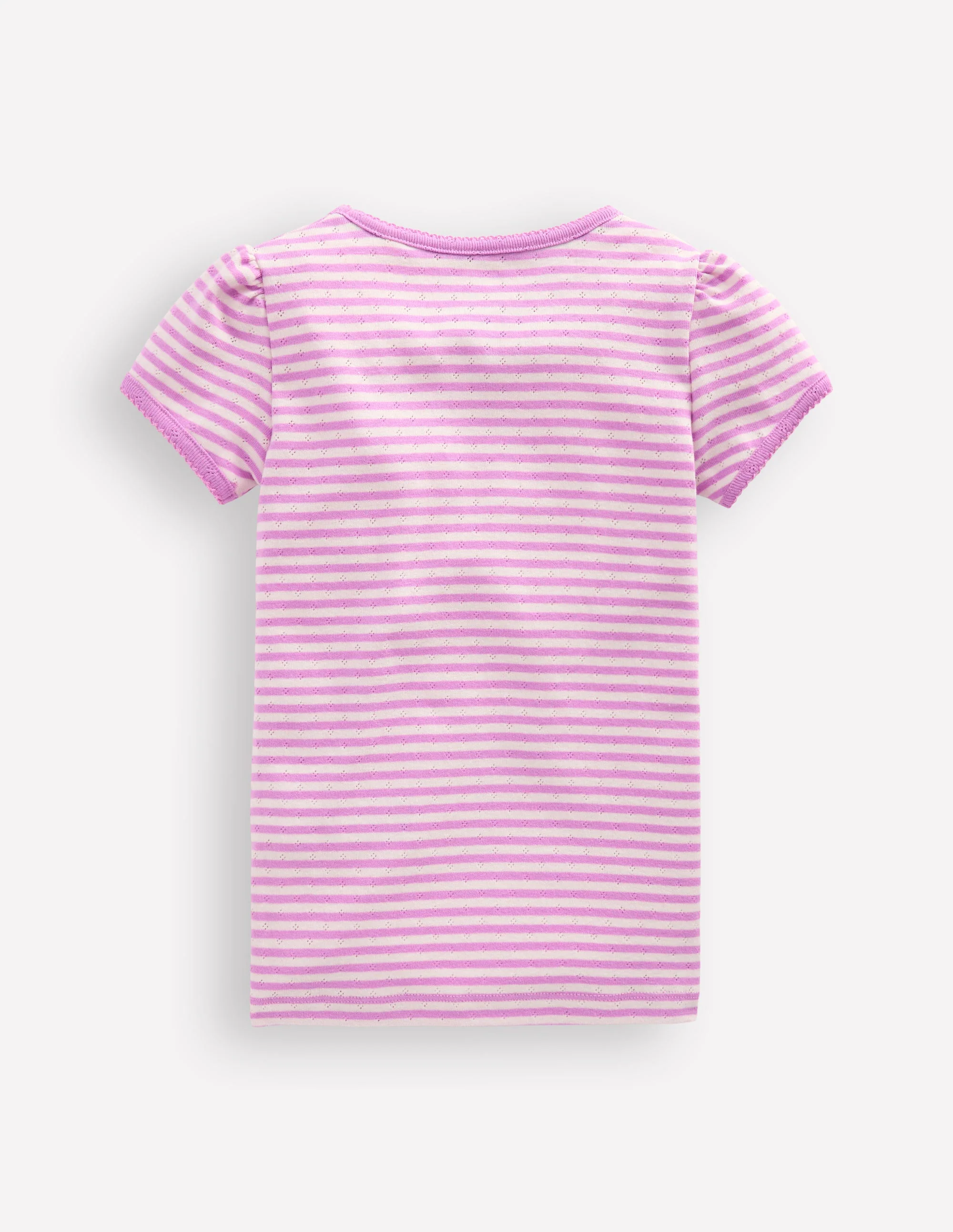 Short Sleeve Pointelle Top-Sugared - Image 2