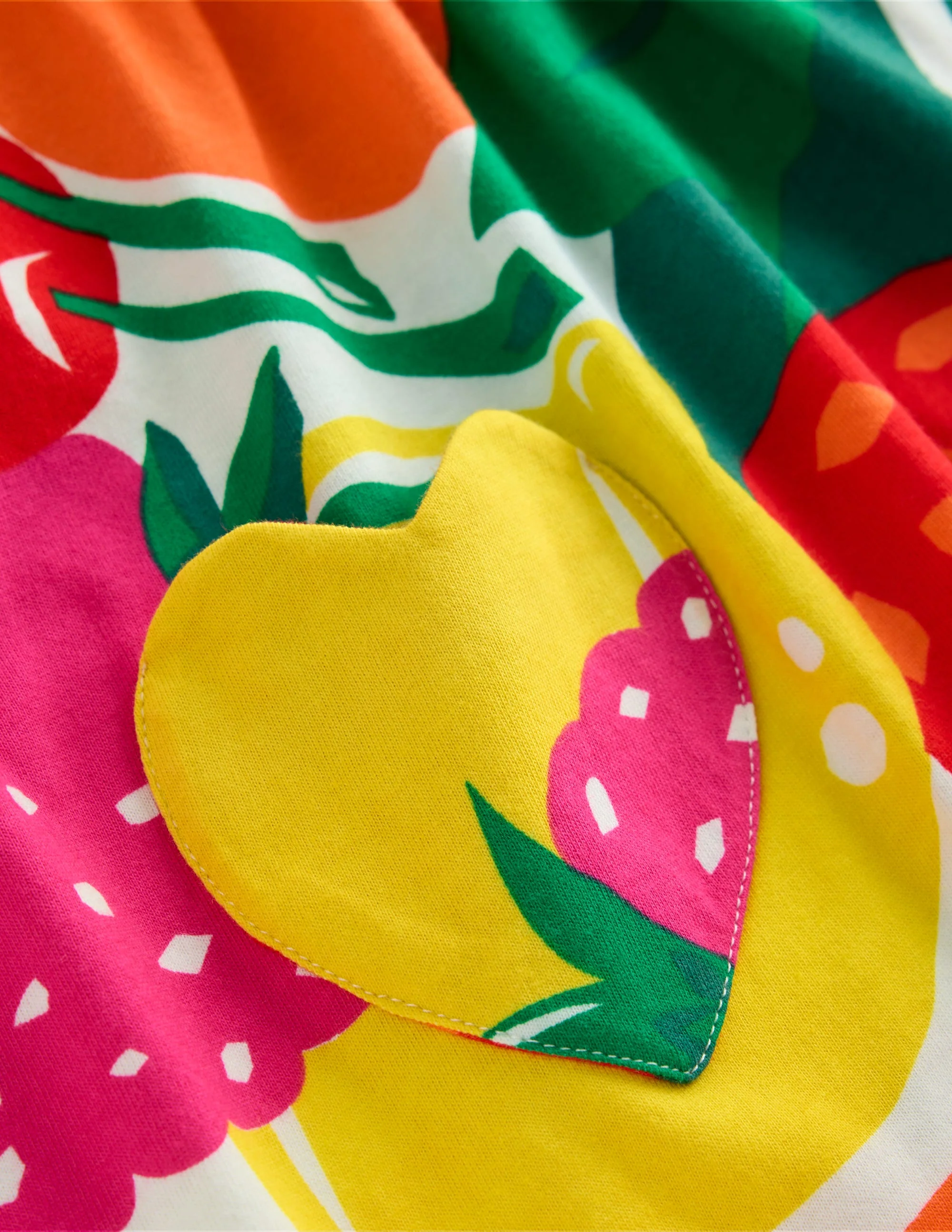 Short Sleeve Printed Tunic-Multi Giant Fruit - Image 3