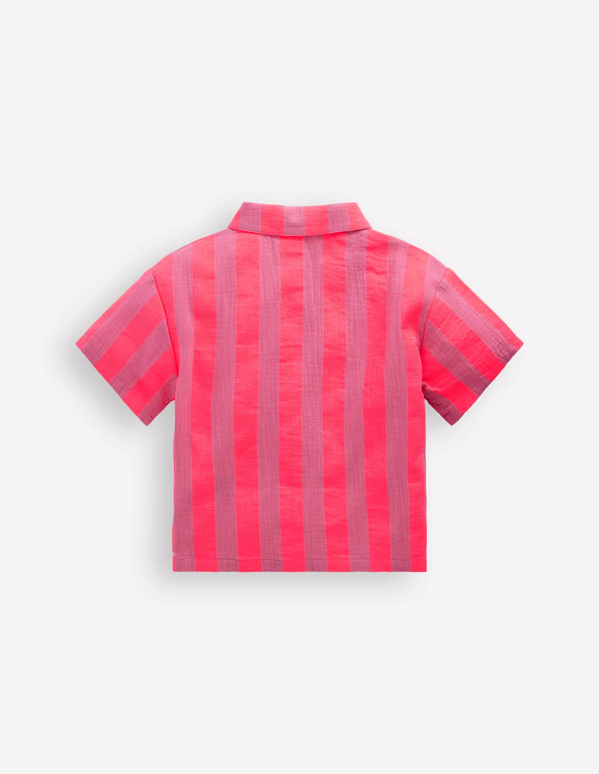 Short Sleeve Relaxed Shirt-Formica Pink Stripe - Image 2