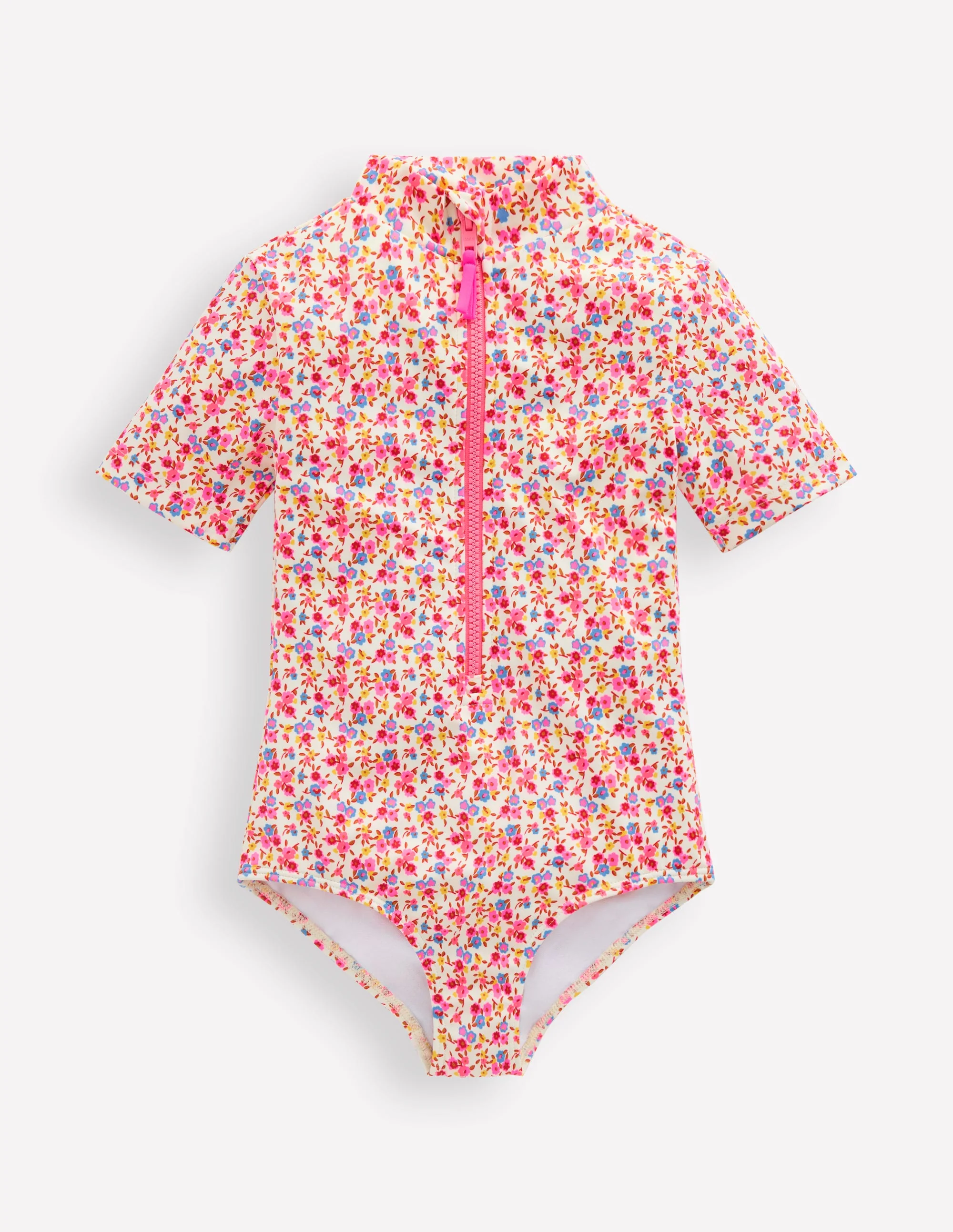 Short Sleeve Swimsuit-Papyrus Ditsy Floral