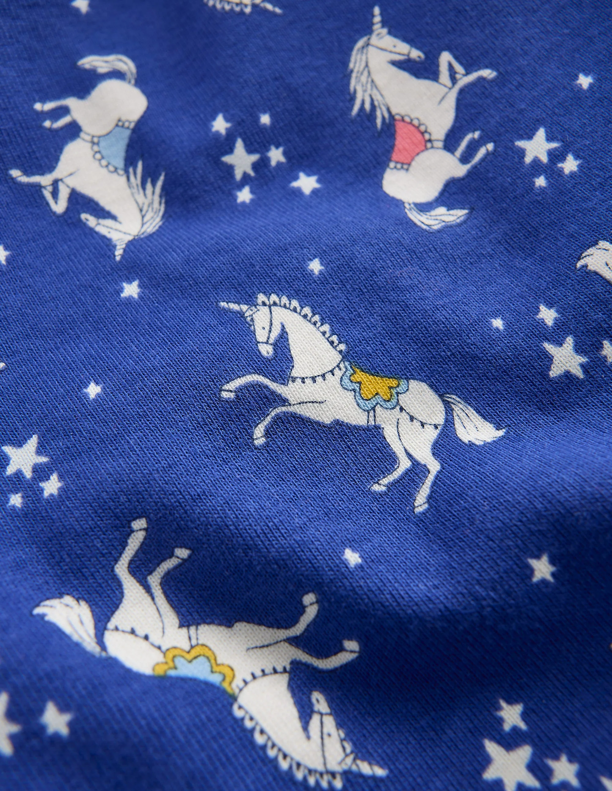 Snug Glow-In-The-Dark Pyjamas-Sapphire Blue Unicorns - Image 3