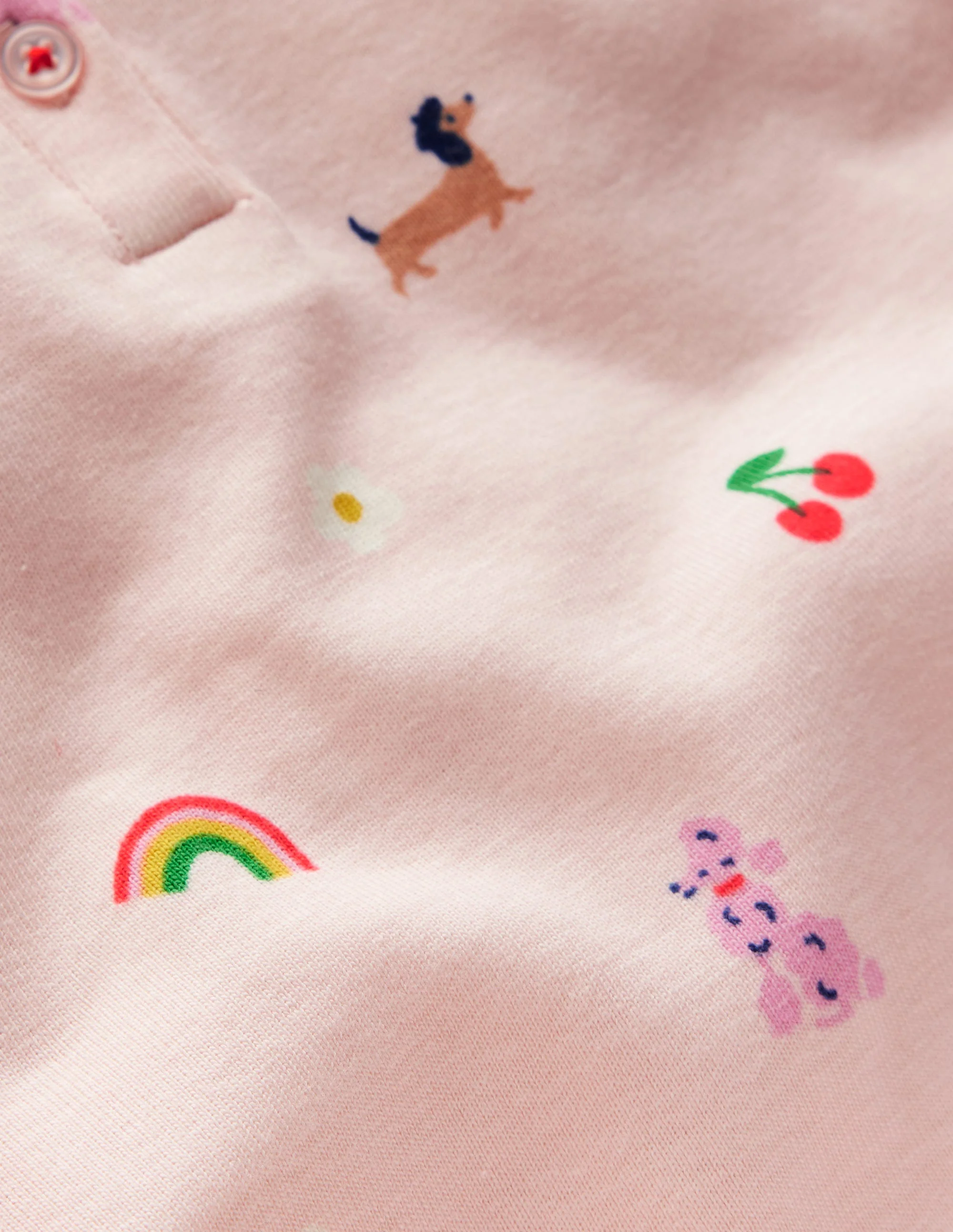 Snug Henley Pyjamas-Chalk Pink Parisien - Image 3