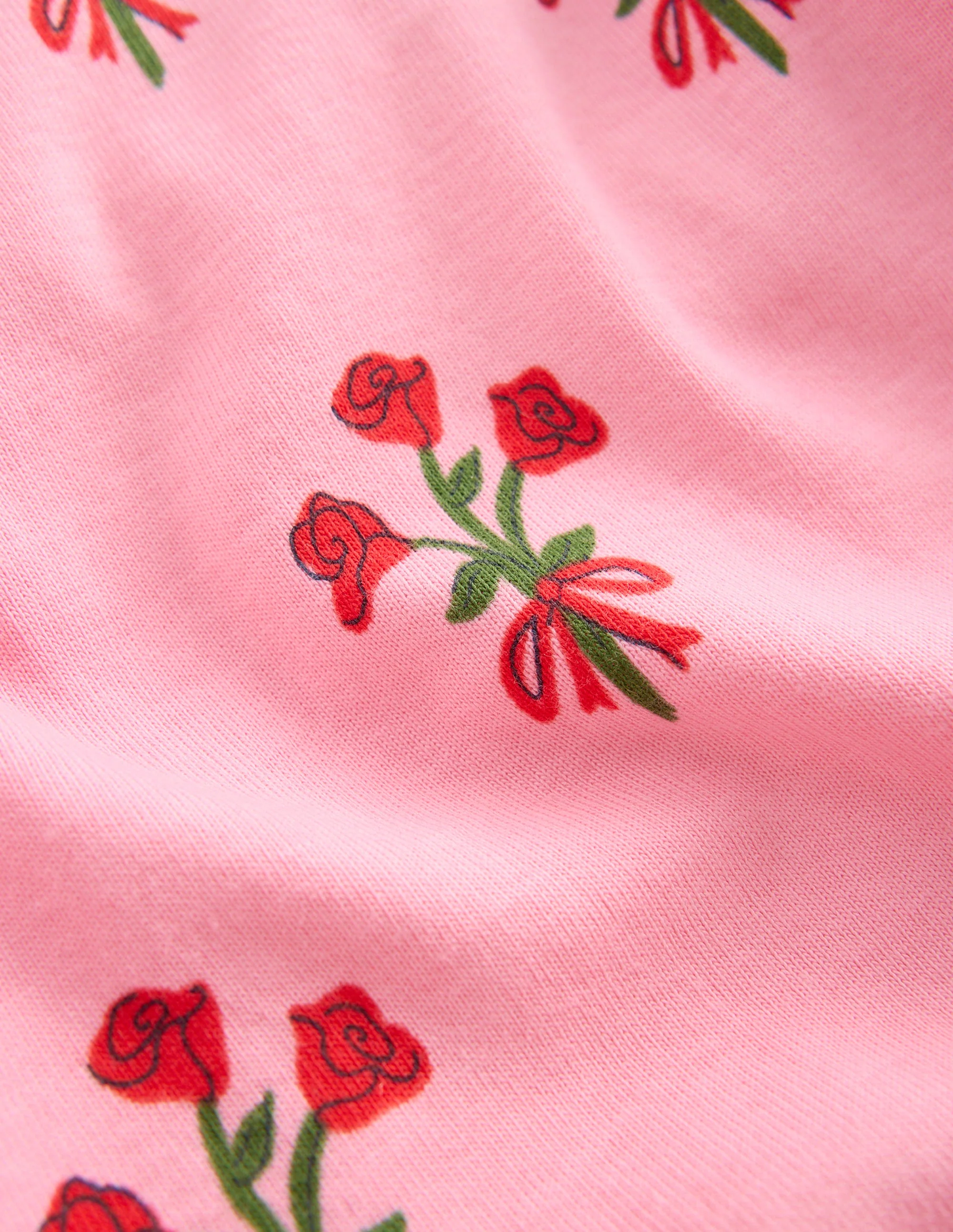 Snug Long John Pyjamas-Bubblegum Pink Posy - Image 3
