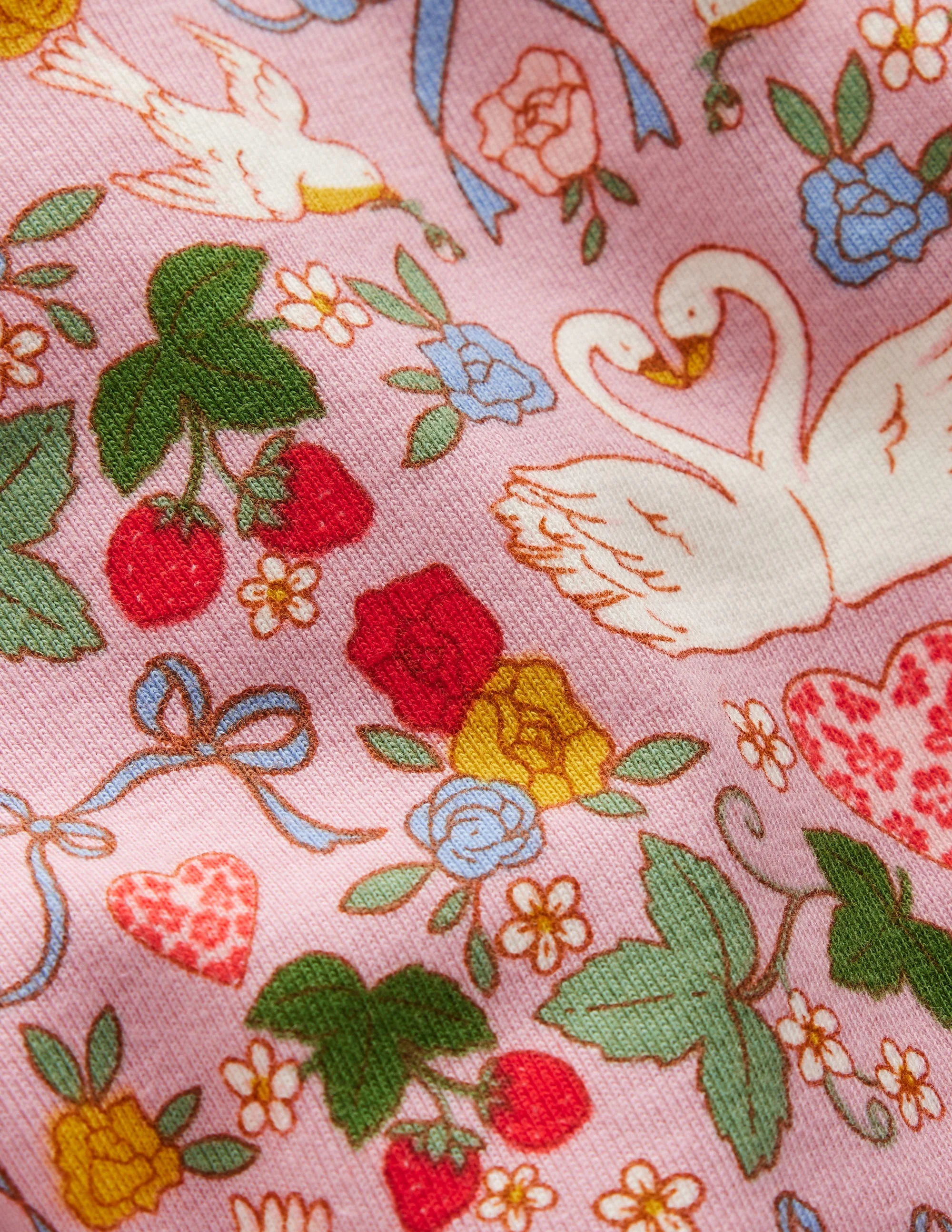 Snug Long John Pyjamas-Pink Swan - Image 3