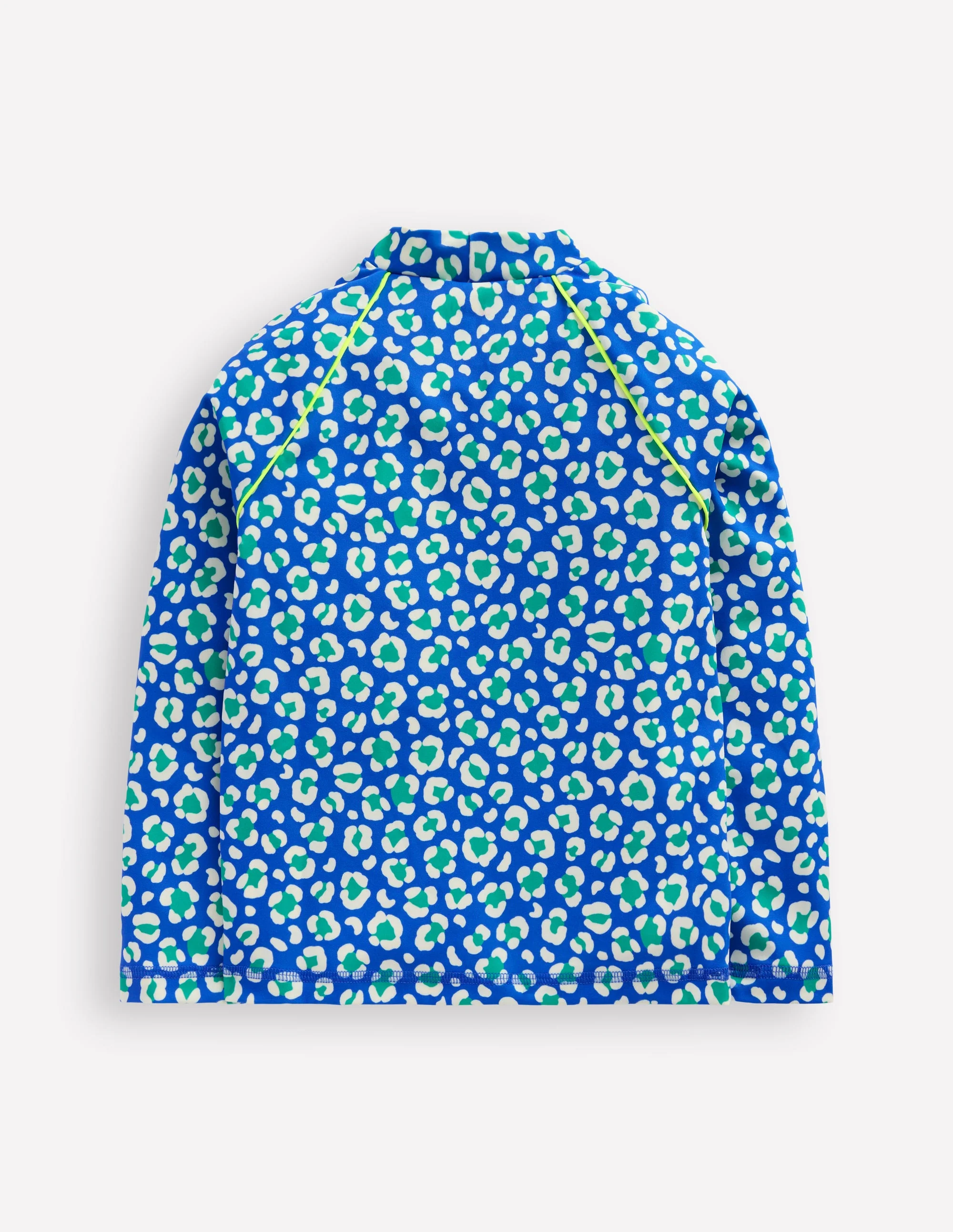Sun Safe Patterned Rash Vest-Aquamarine Leopard - Image 2