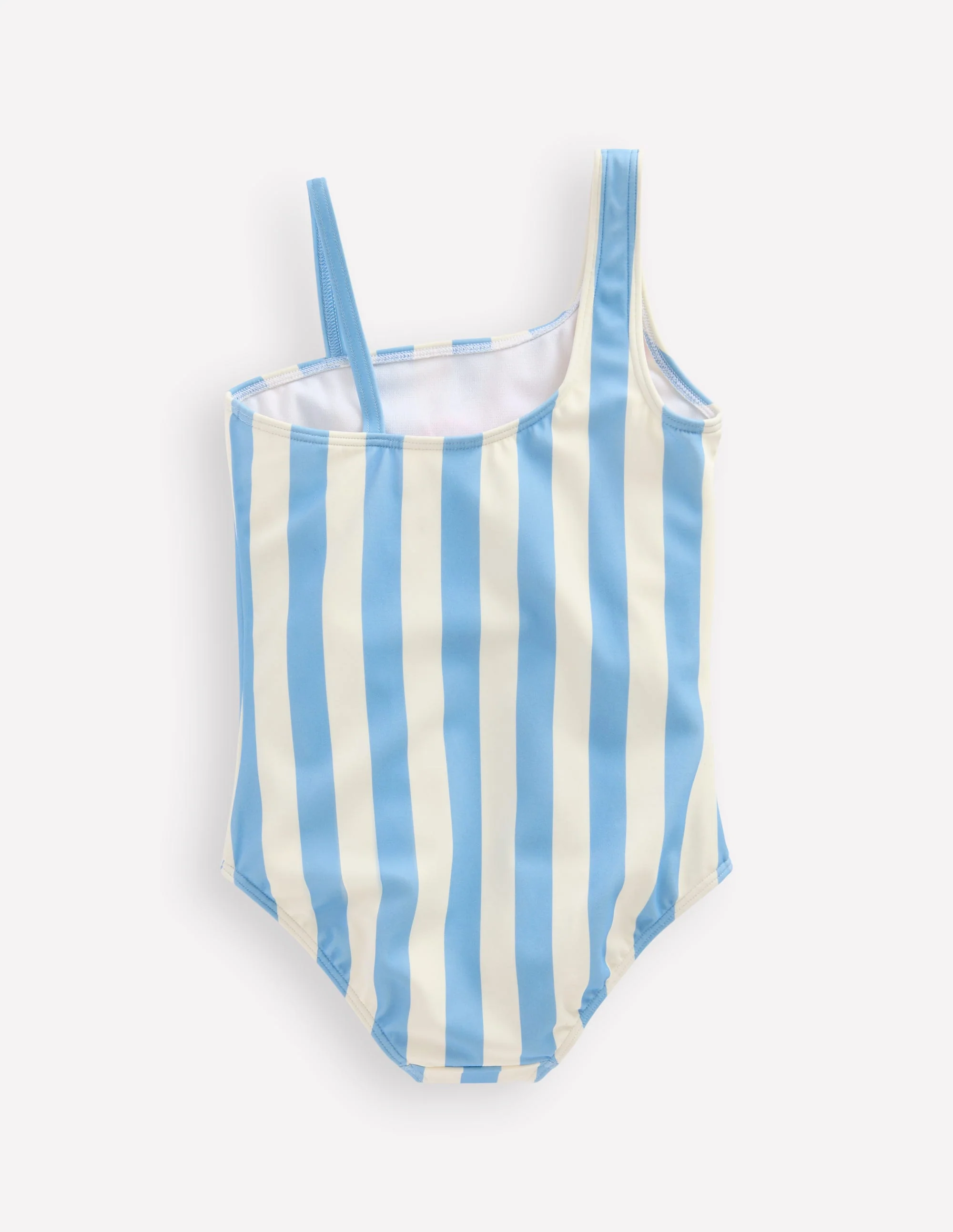 Sunday Appliqué Swimsuit-Vintage Blue Ice Cream Stripe - Image 2