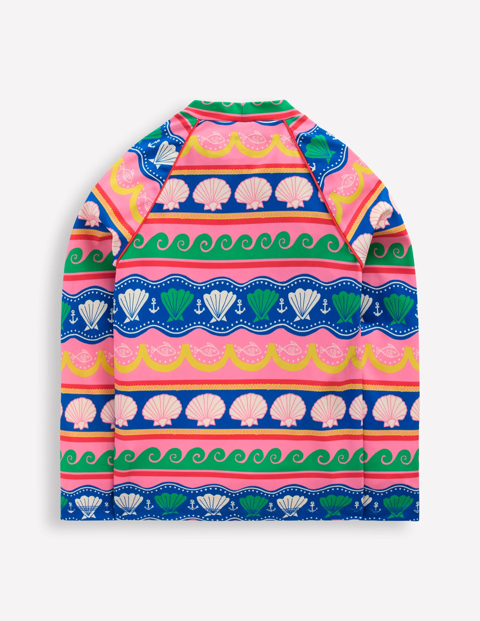Sunsafe Patterned Rash Vest-Multi Sea Shell Stripe - Image 2