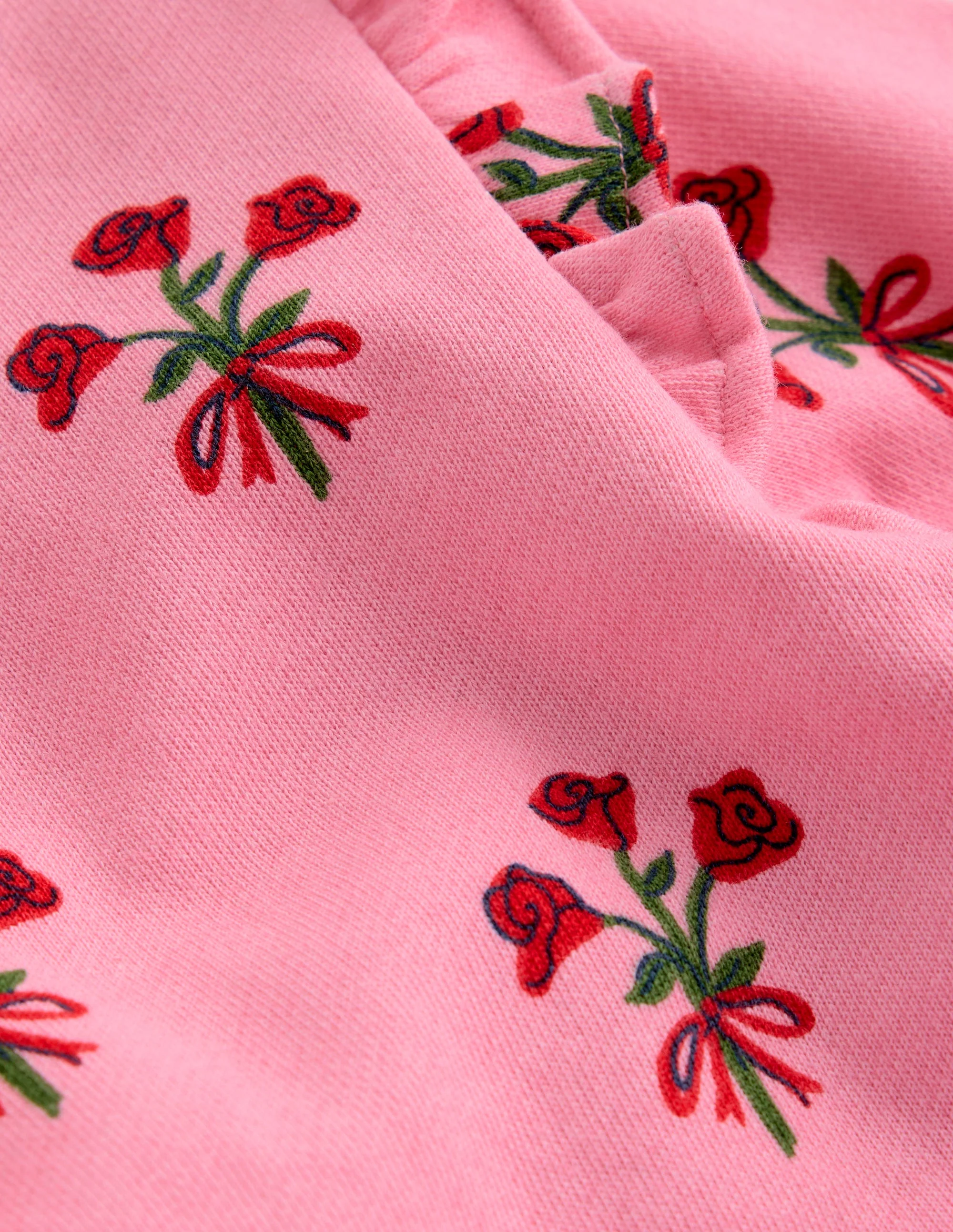 Sweat Tunic and Flare Set-Pink Posy - Image 3