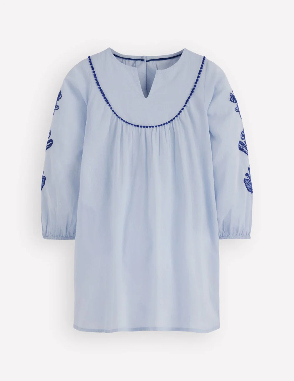 Swim Kaftan-Misty Blue