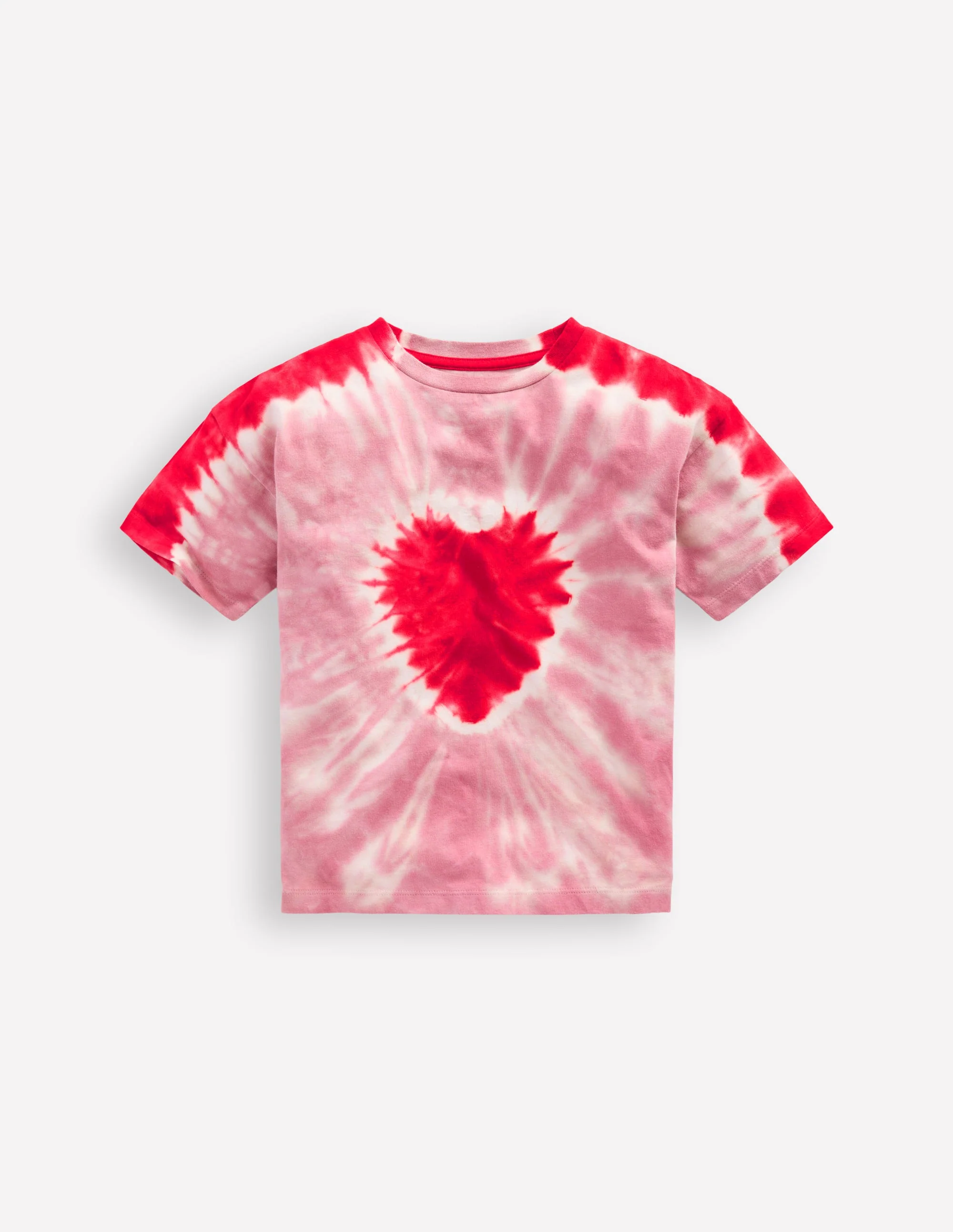Tie Dye Logo Top-Vintage Pink Heart