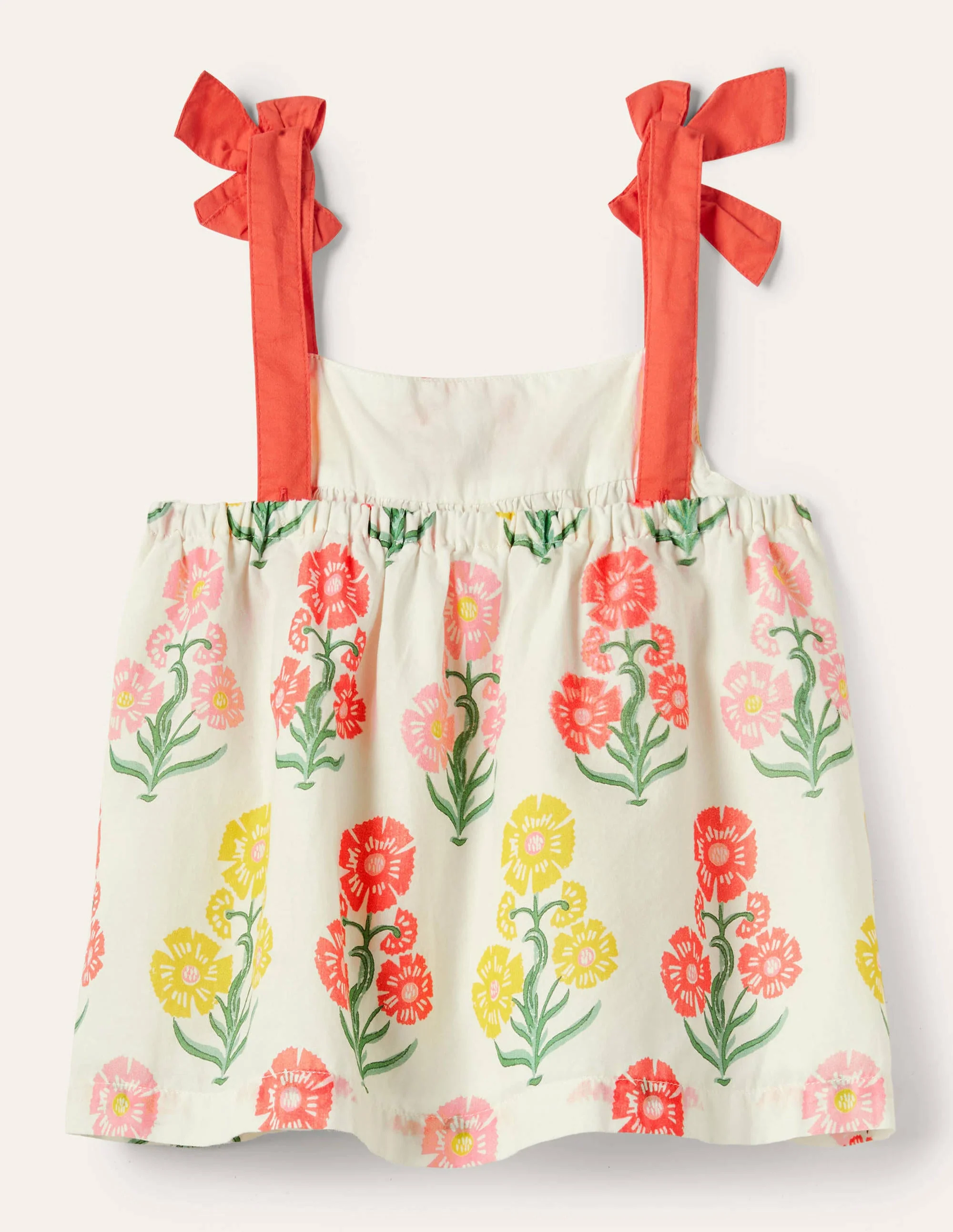 Tie Shoulder Printed Top-Molly Mahon Floral - Image 2