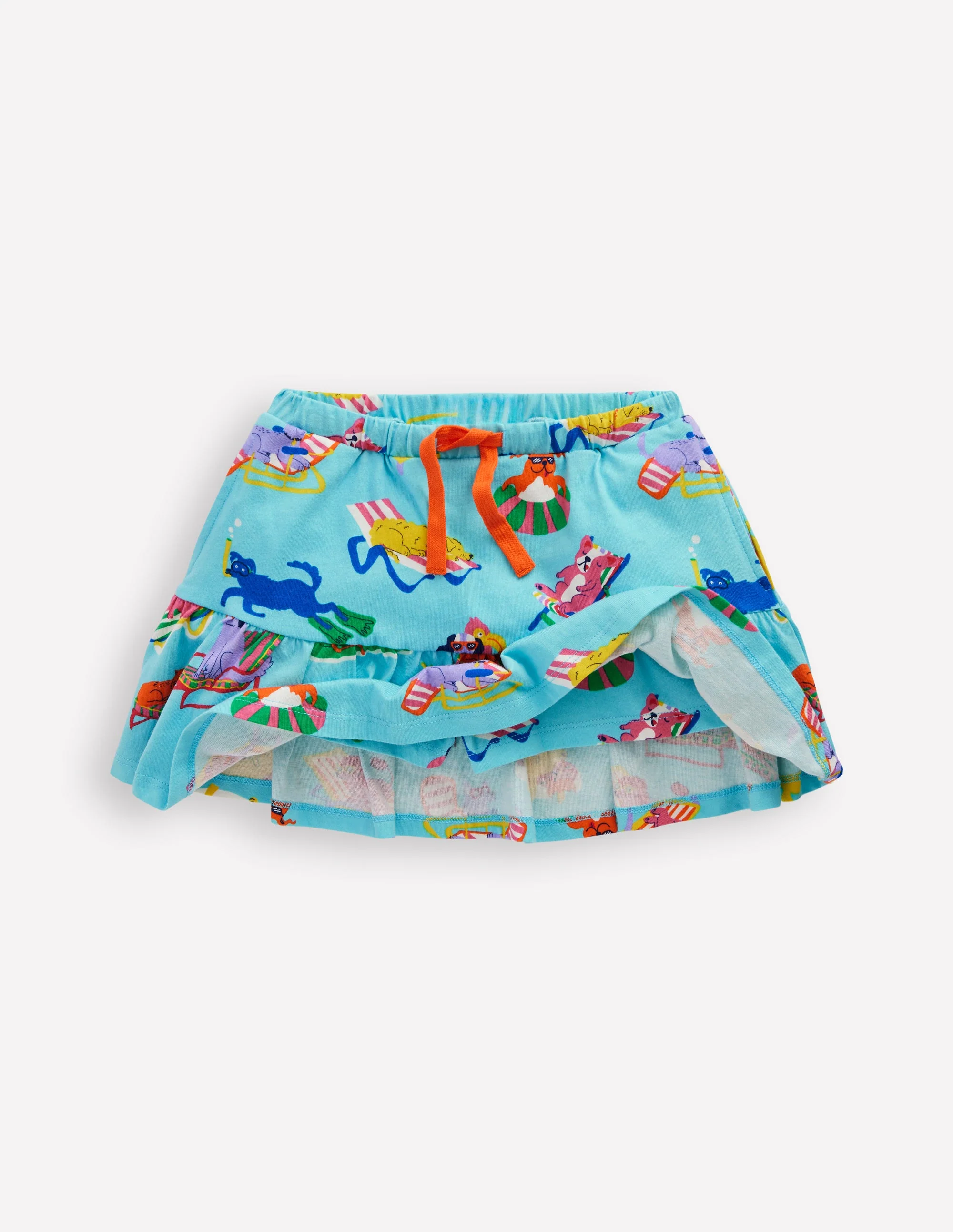 Tiered Jersey Skort-Caribbean Blue Poolside Pets - Image 7